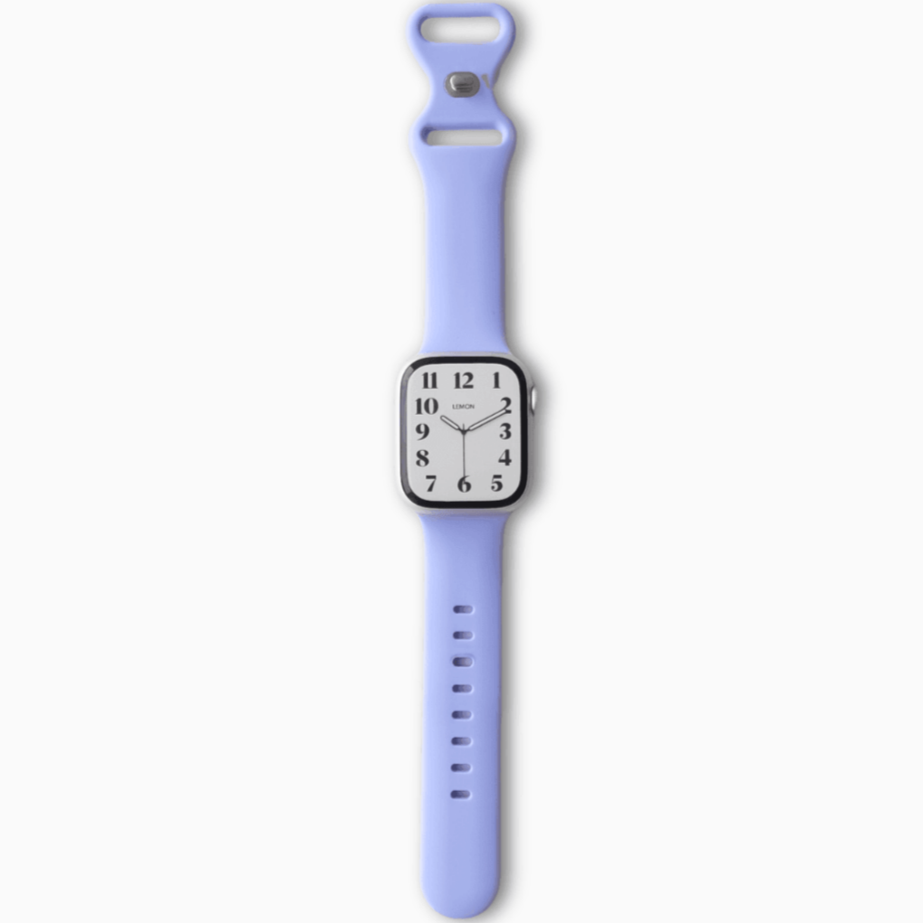 Classic Silicone Knob Apple Watch Band - Lilac Purple