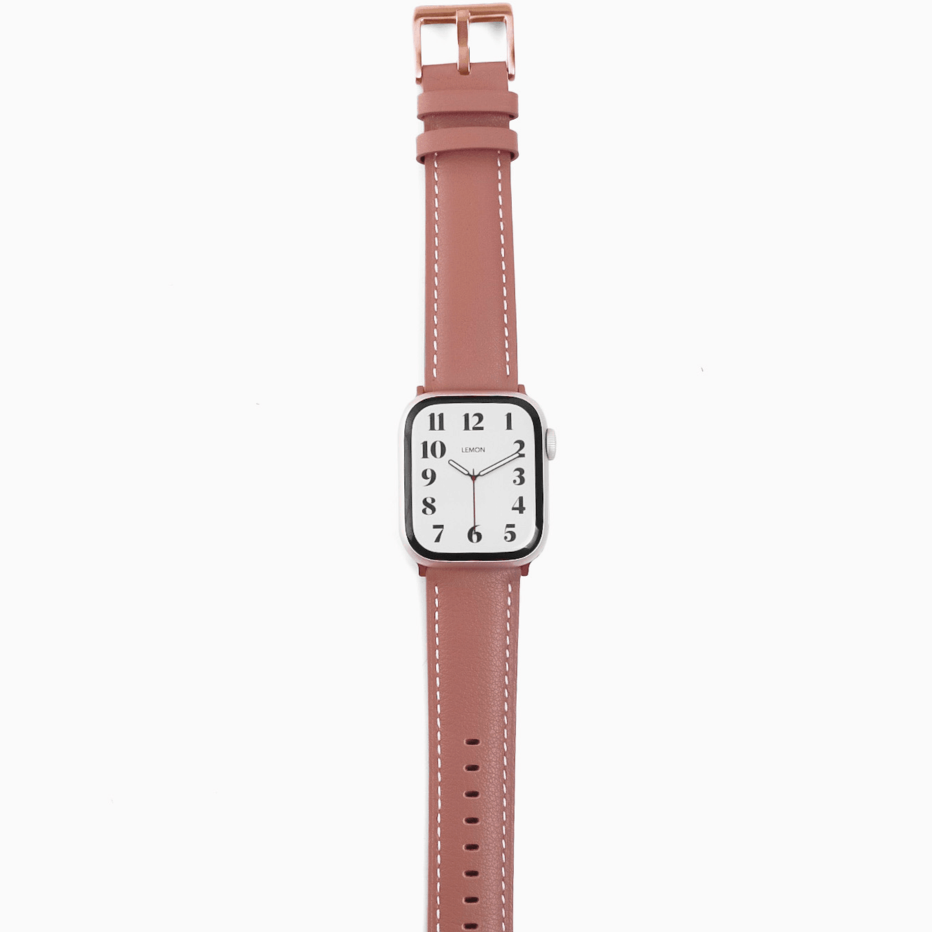 Soft Leather Apple Watch Strap - Berry