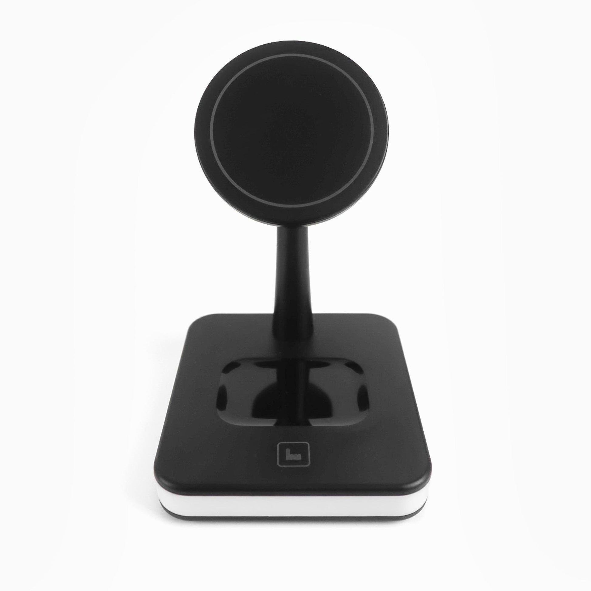 4-in-1 MagSafe Charging Station Dock with Night Light-Black
