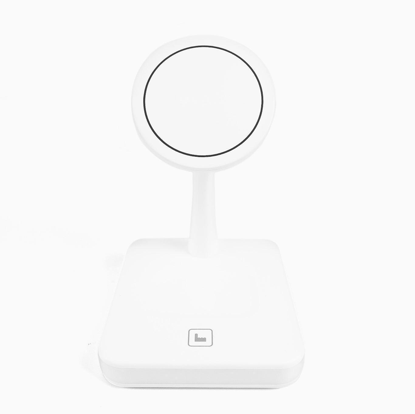 4-in-1 MagSafe Charging Station Dock with Night Light-White