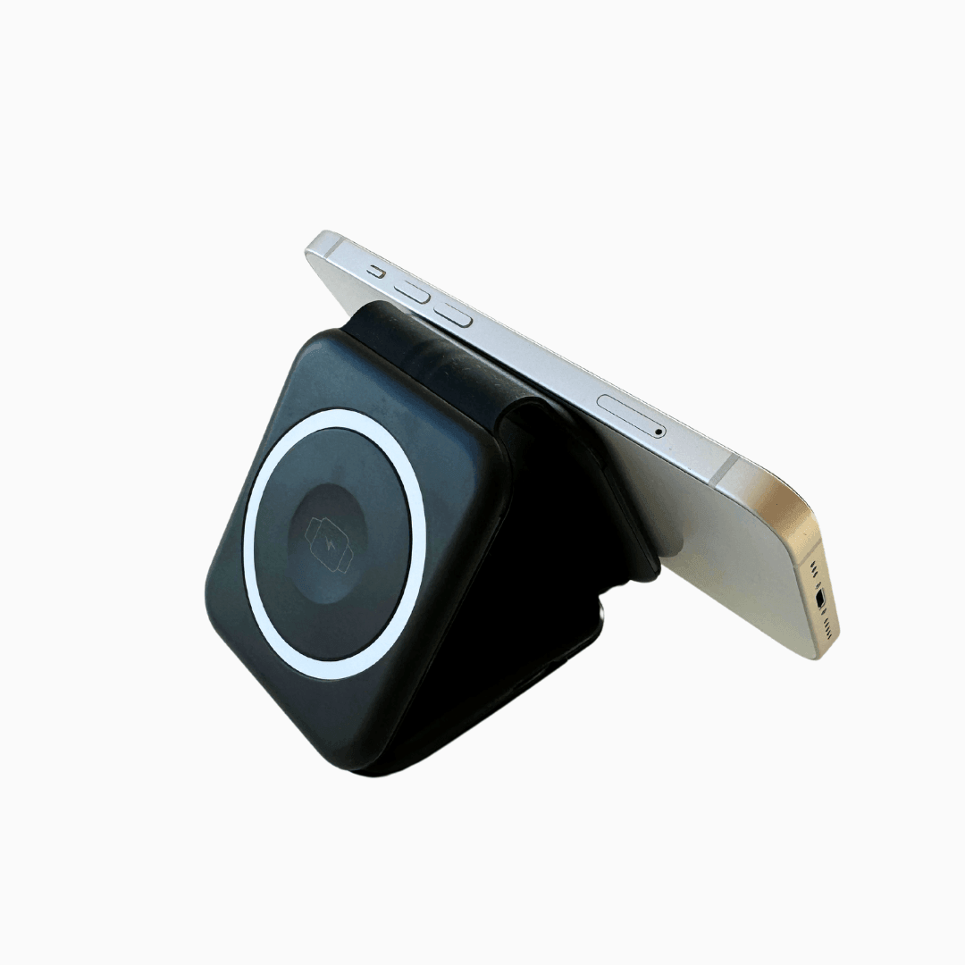 2-in-1 Magsafe Wireless Charger with Accessories-Black