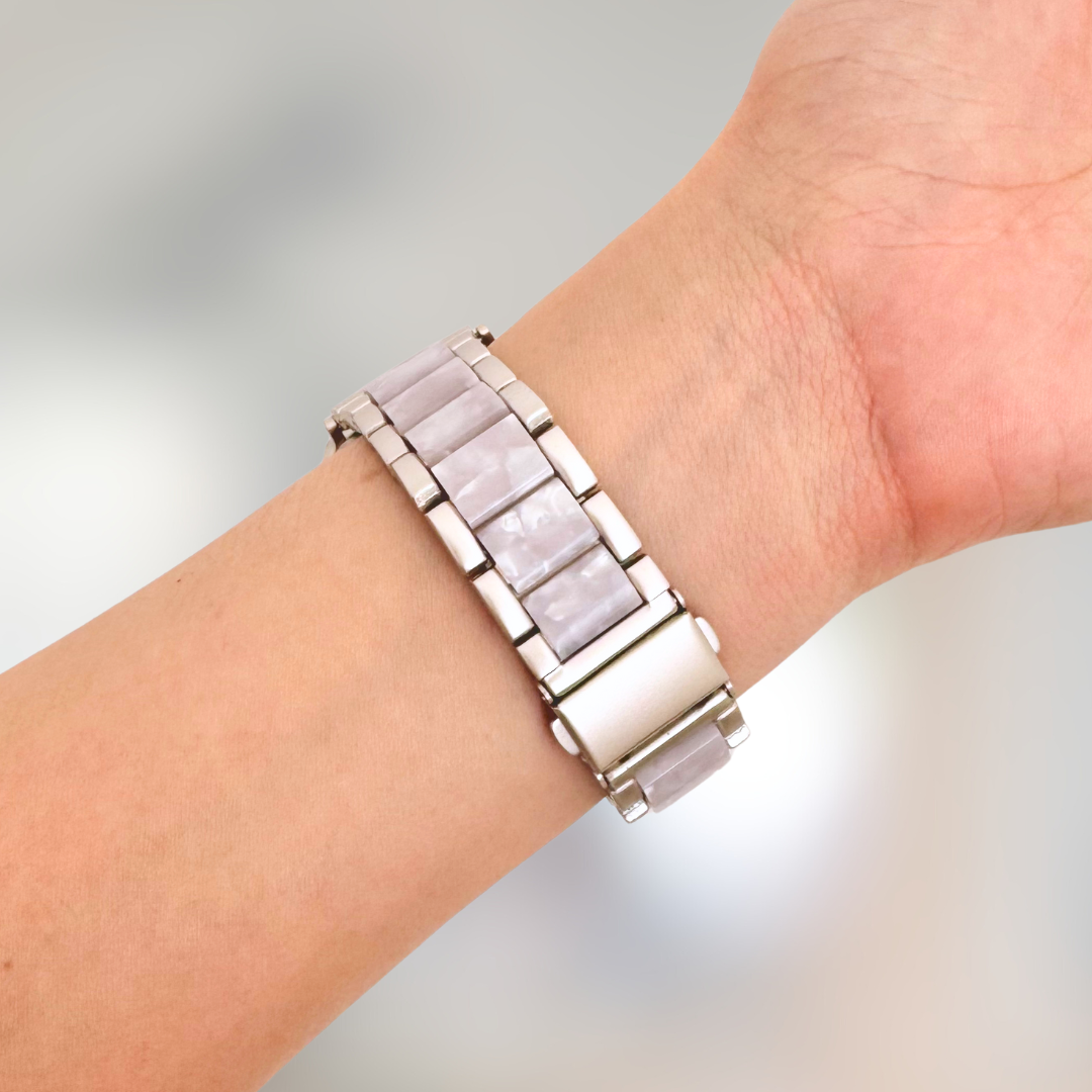 Natural Apple Watch Strap - Pearl White