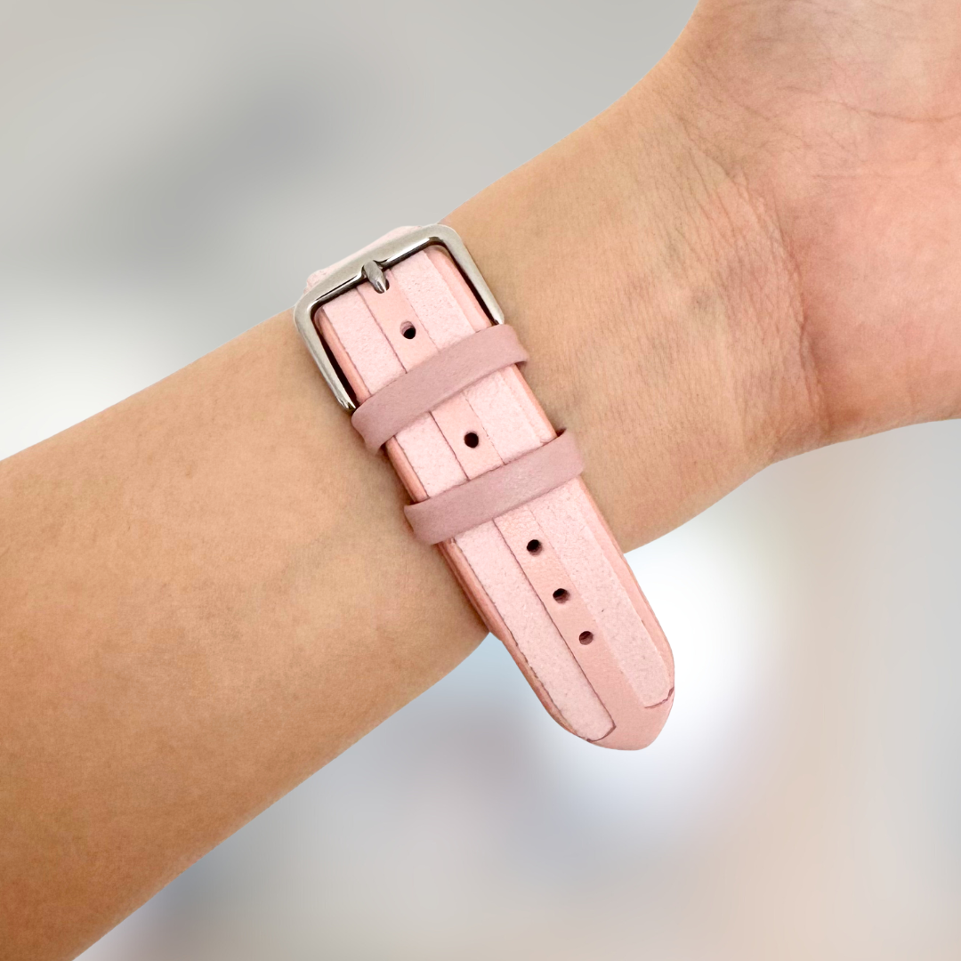 Samba Suede Leather Apple Watch Band - Pink