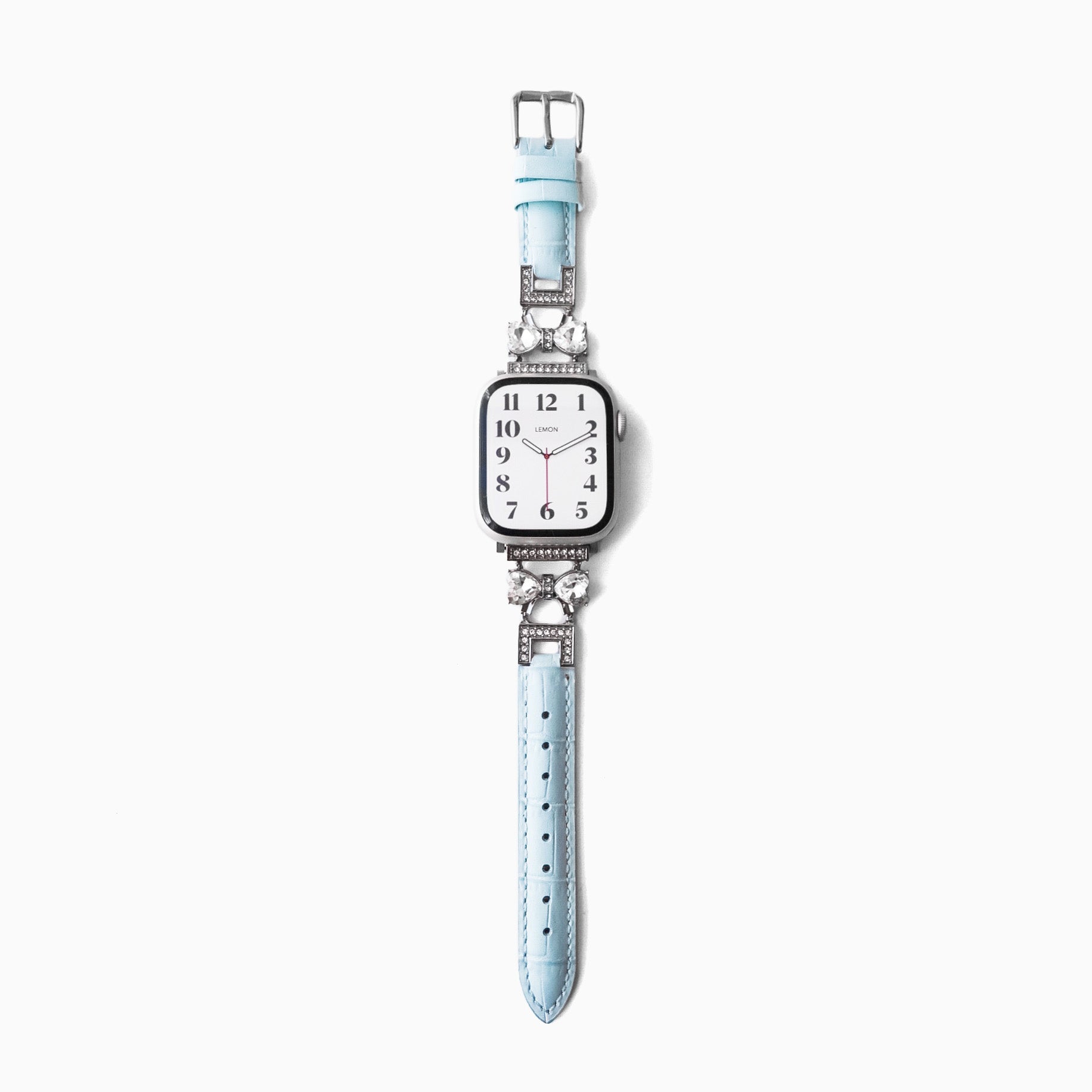 Frostblue Leather Apple Watch Strap - Blue