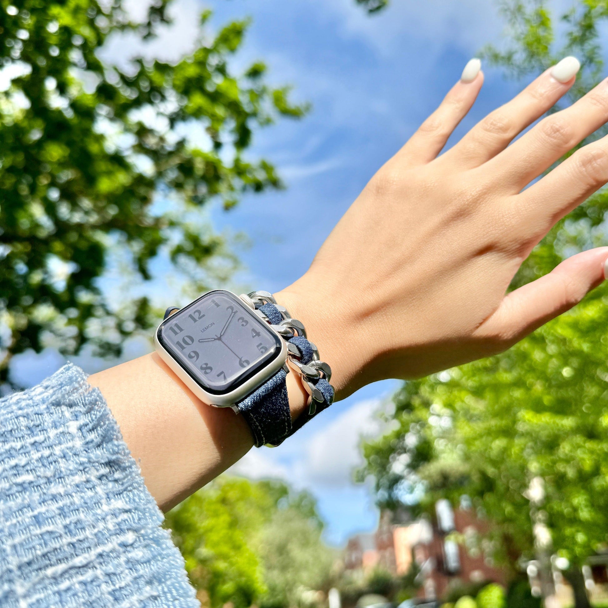 Denim Timeless Apple Watch Strap - Denim Blue