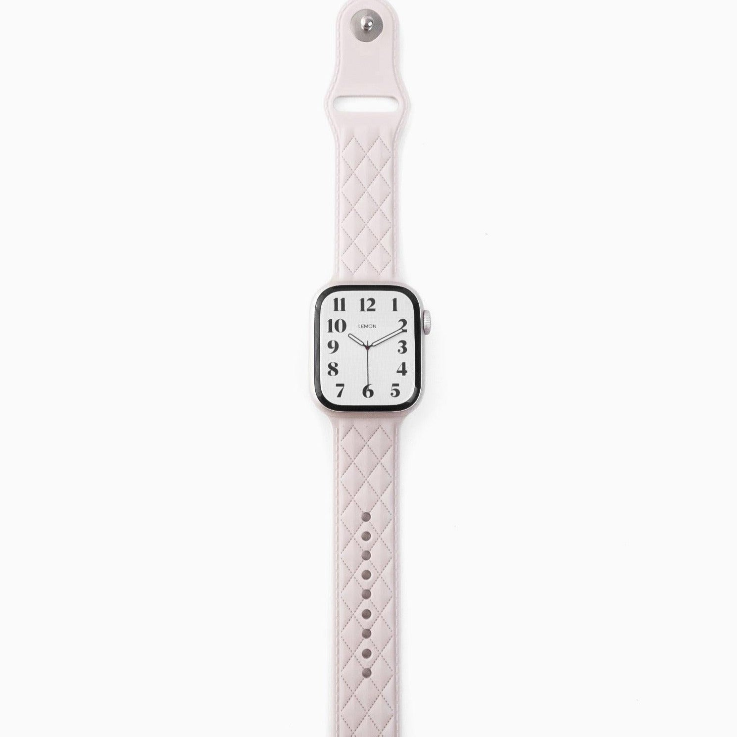 Lattice Silicone Apple Watch Band - Starlight