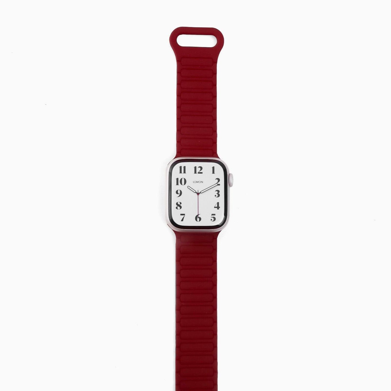 Oyster Magnetic Apple Watch Loop - Wine Red & Pink
