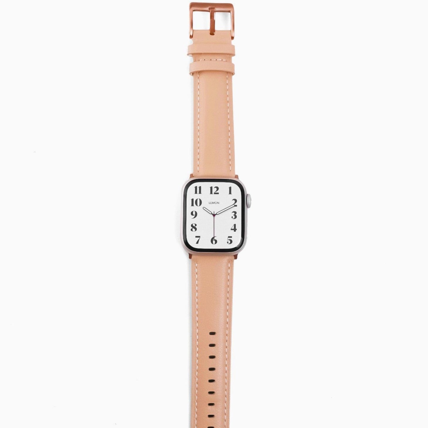 Soft Leather Apple Watch Strap - Sand Beige