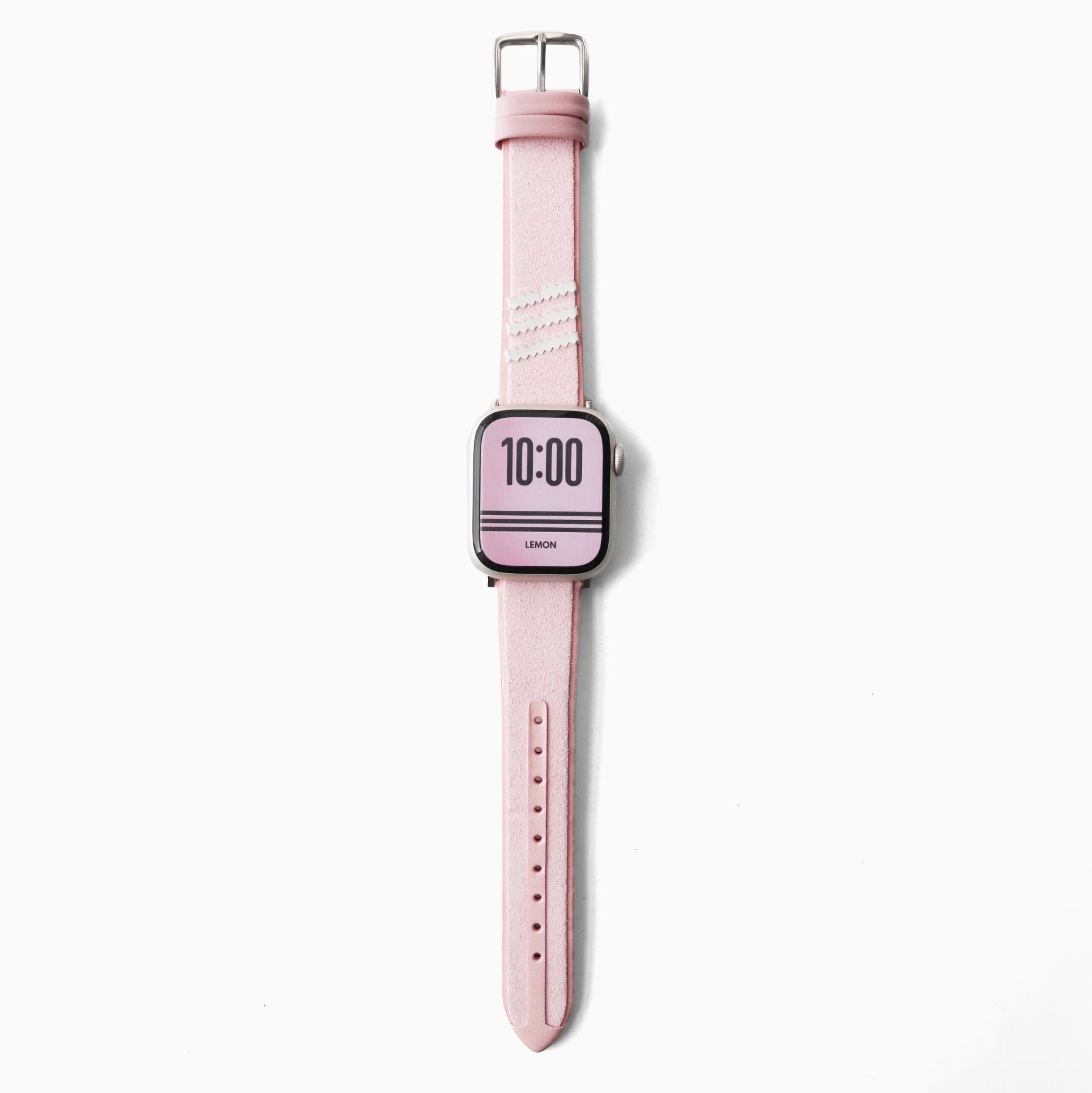 Samba Suede Leather Apple Watch Band - Pink