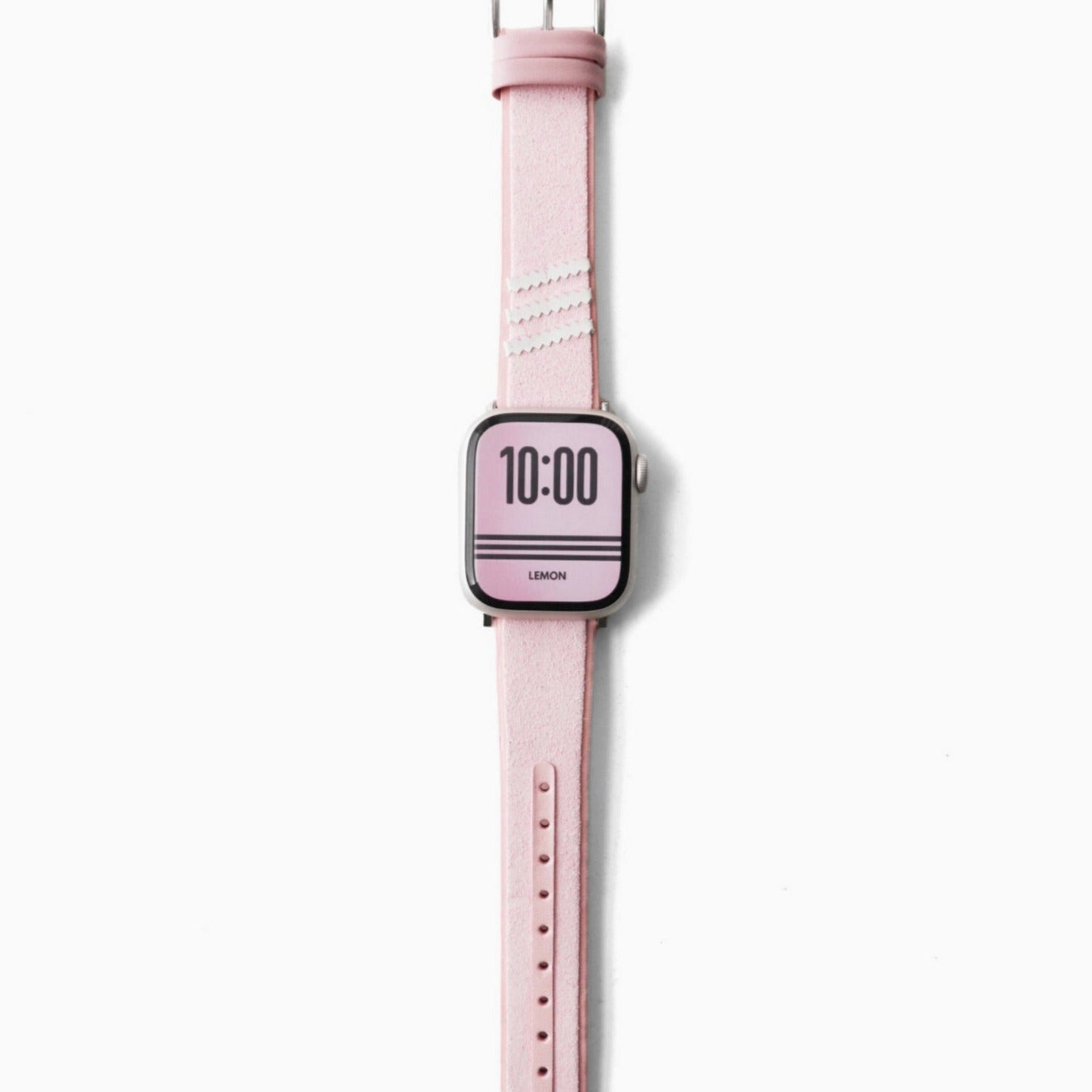 Samba Suede Leather Apple Watch Band - Pink