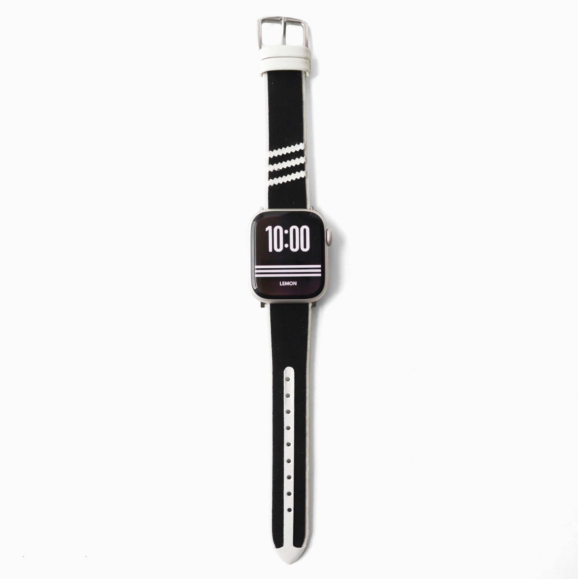 Samba Suede Leather Apple Watch Band - Black