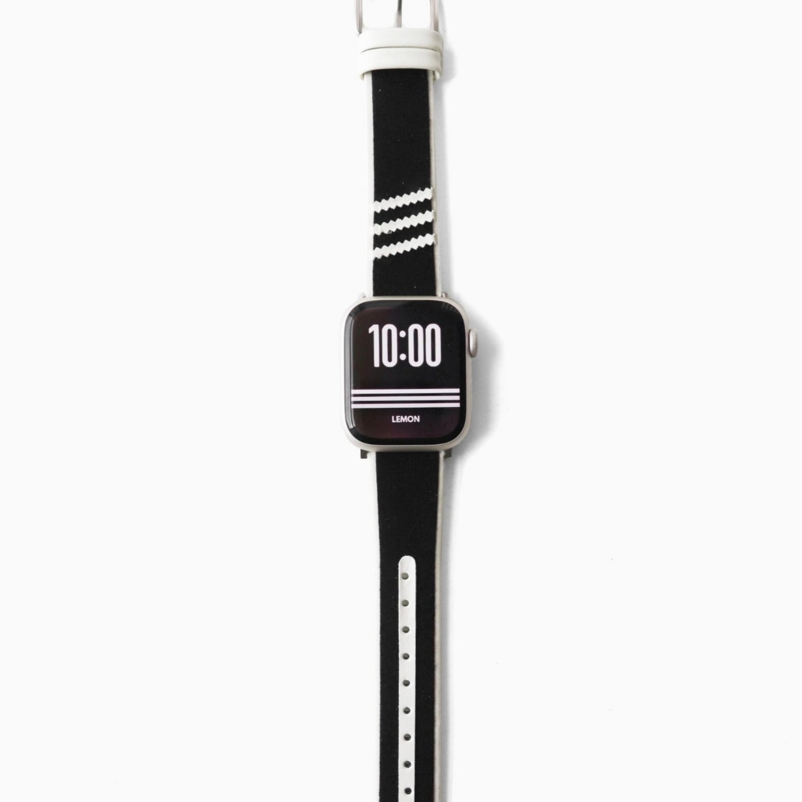 Samba Suede Leather Apple Watch Band - Black