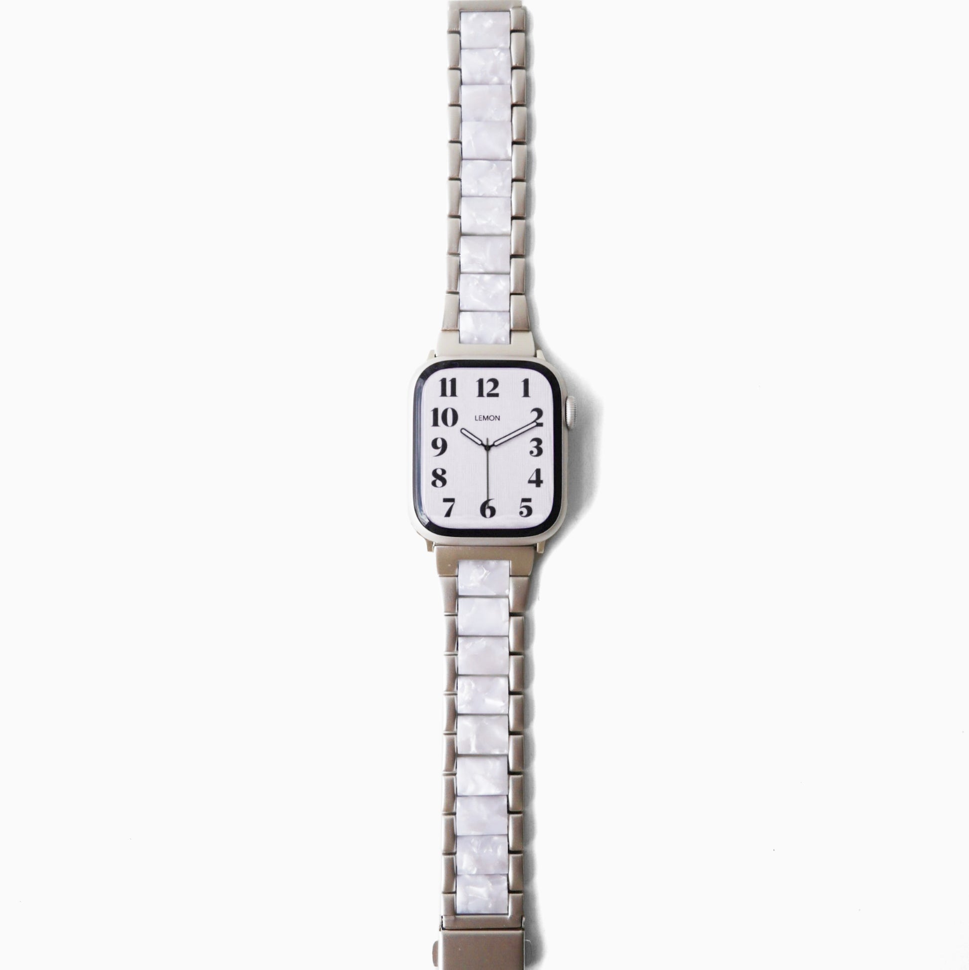 Natural Apple Watch Strap - Pearl White