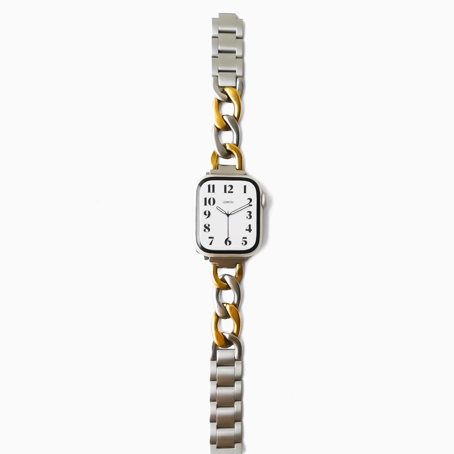 St-Steel) Two Tone Timeless Apple Watch Bracelet - Silver & Gold