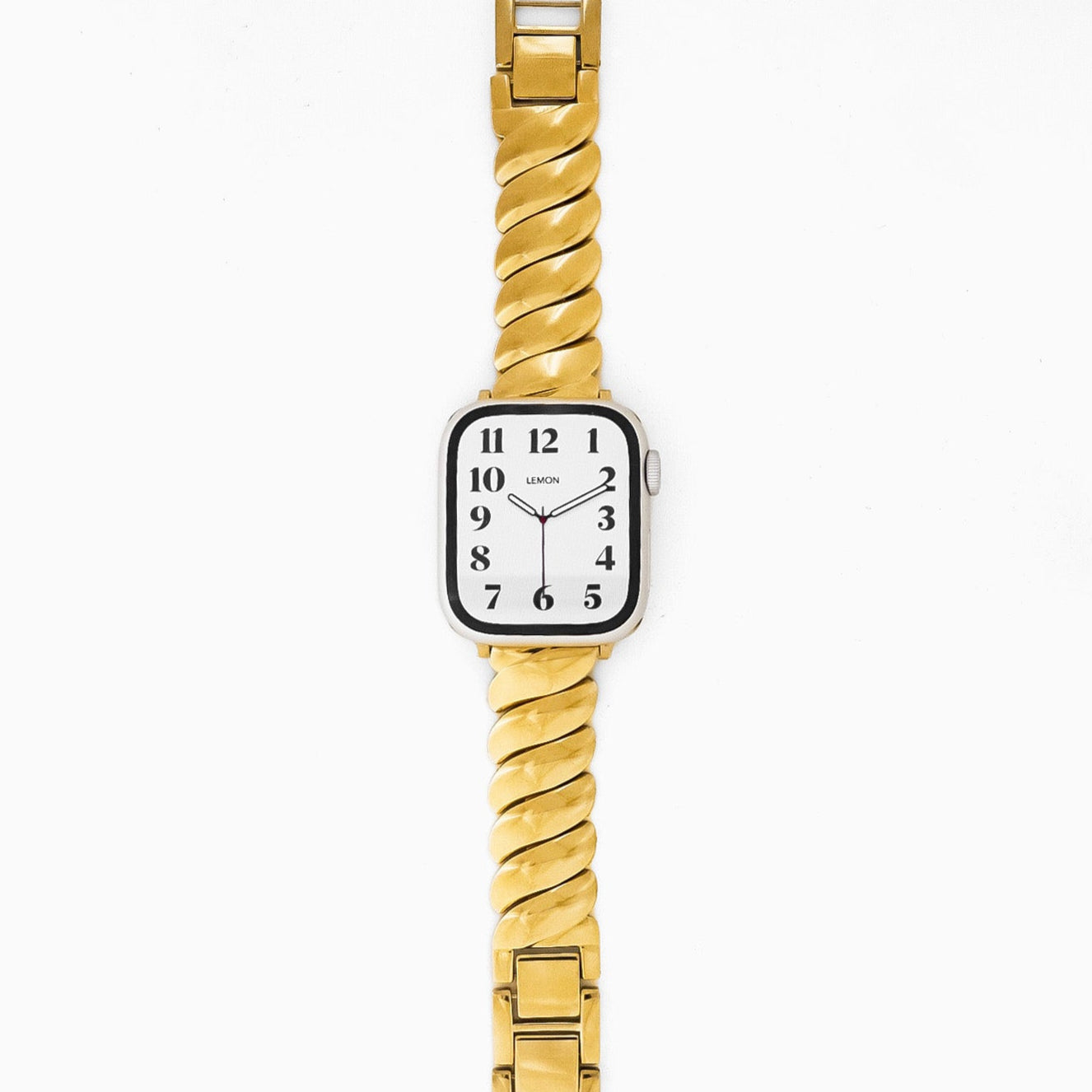 (St-Steel) Twist Glam Apple Watch Bracelet - Gold