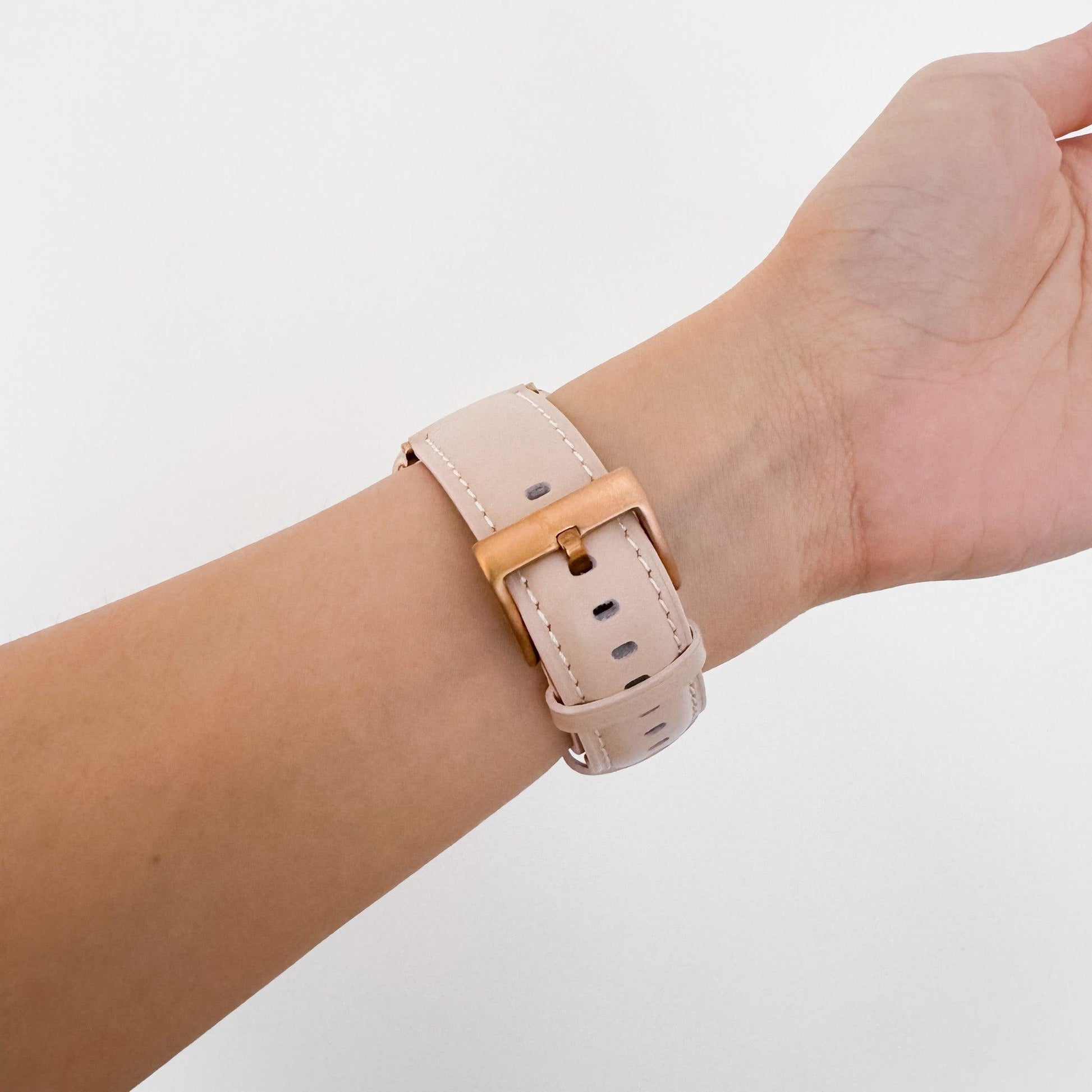Soft Leather Apple Watch Strap - Blush Pink