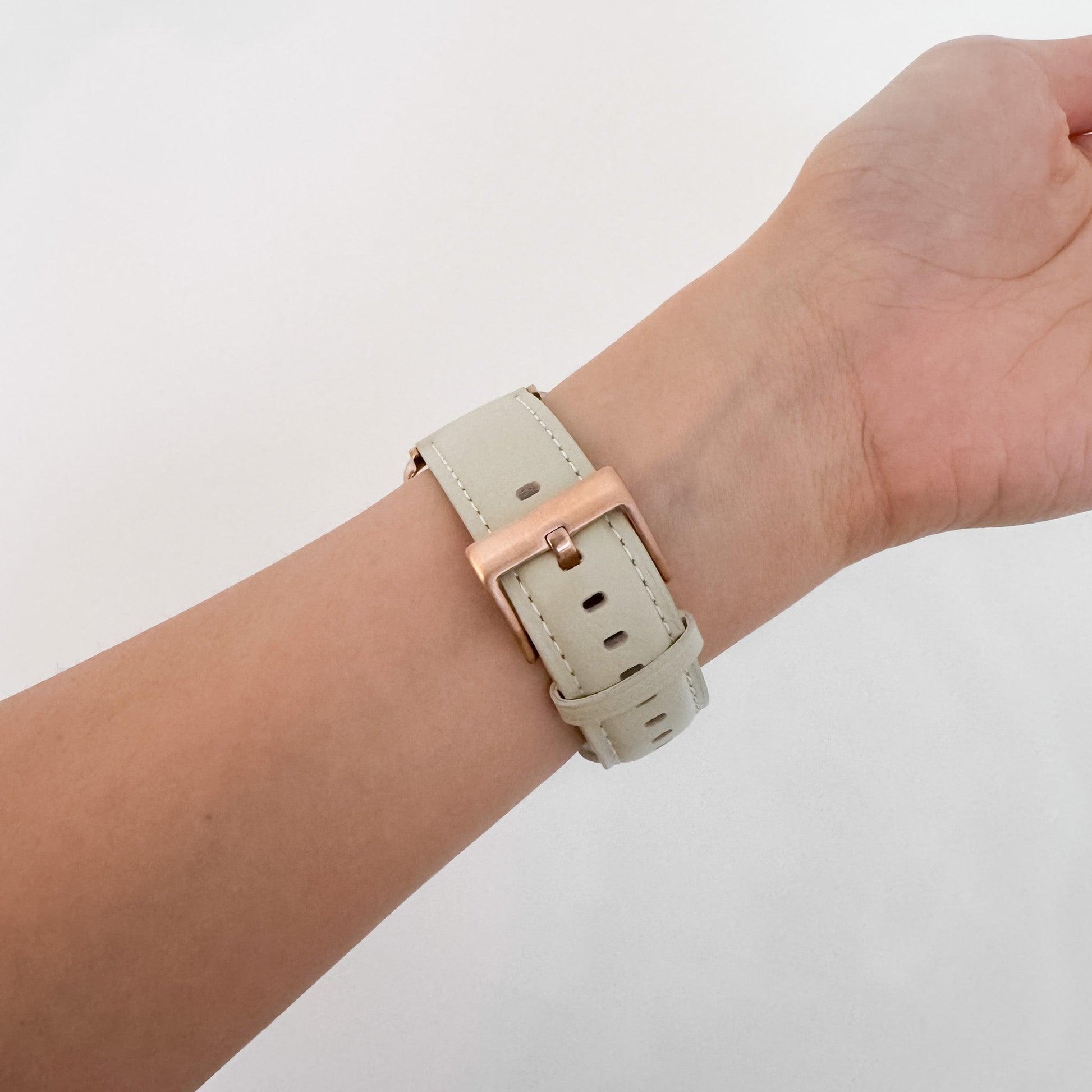 Soft Leather Apple Watch Strap - Light Green