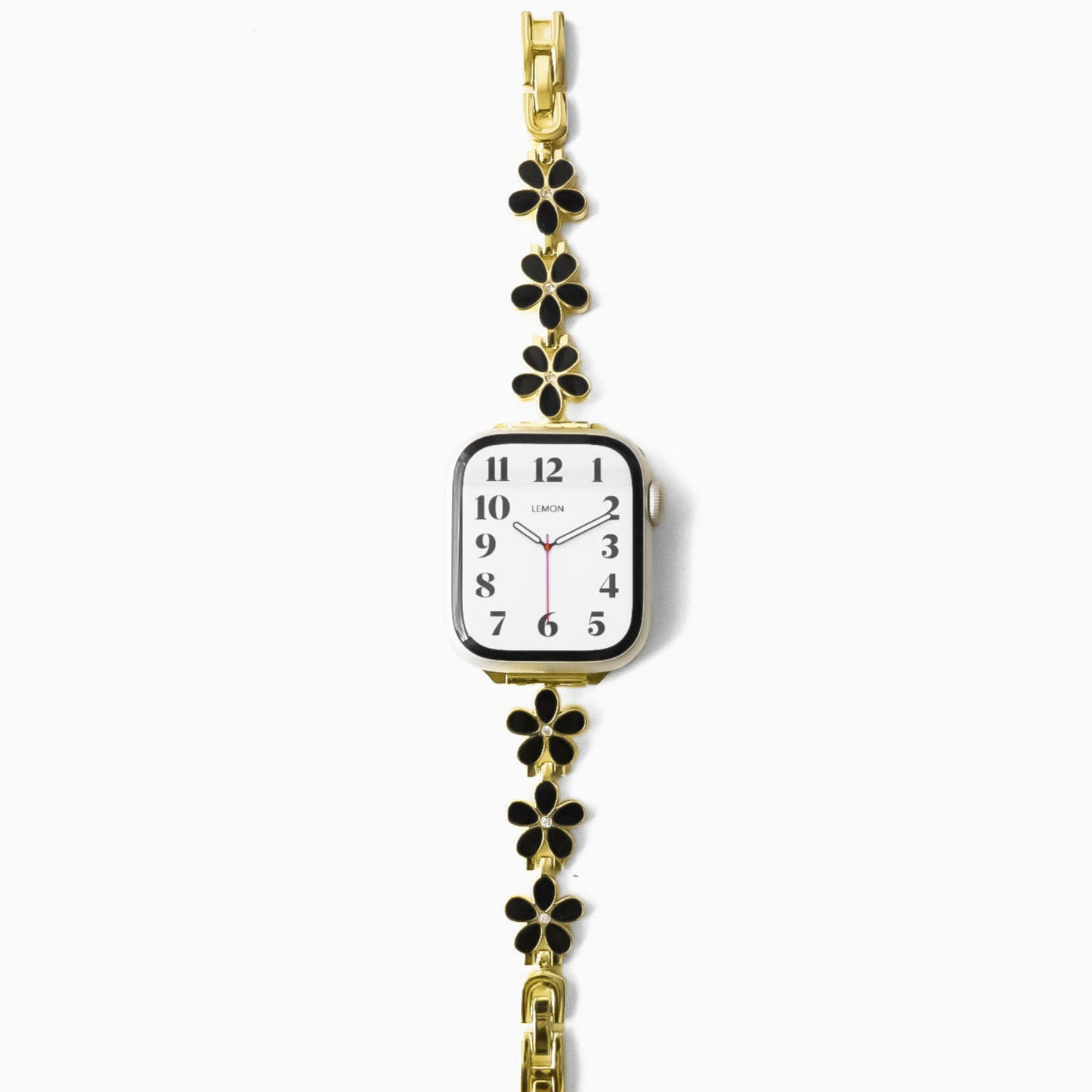 Midnight Fleur Apple Watch Bracelet - Black