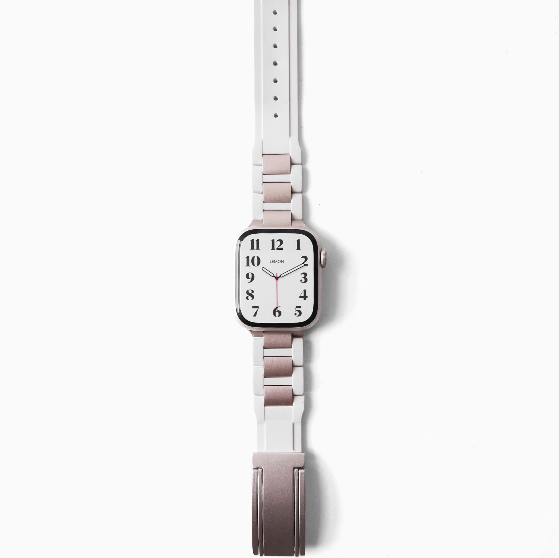 Silicone-Steel Magnetic Apple Watch Strap - Starlight