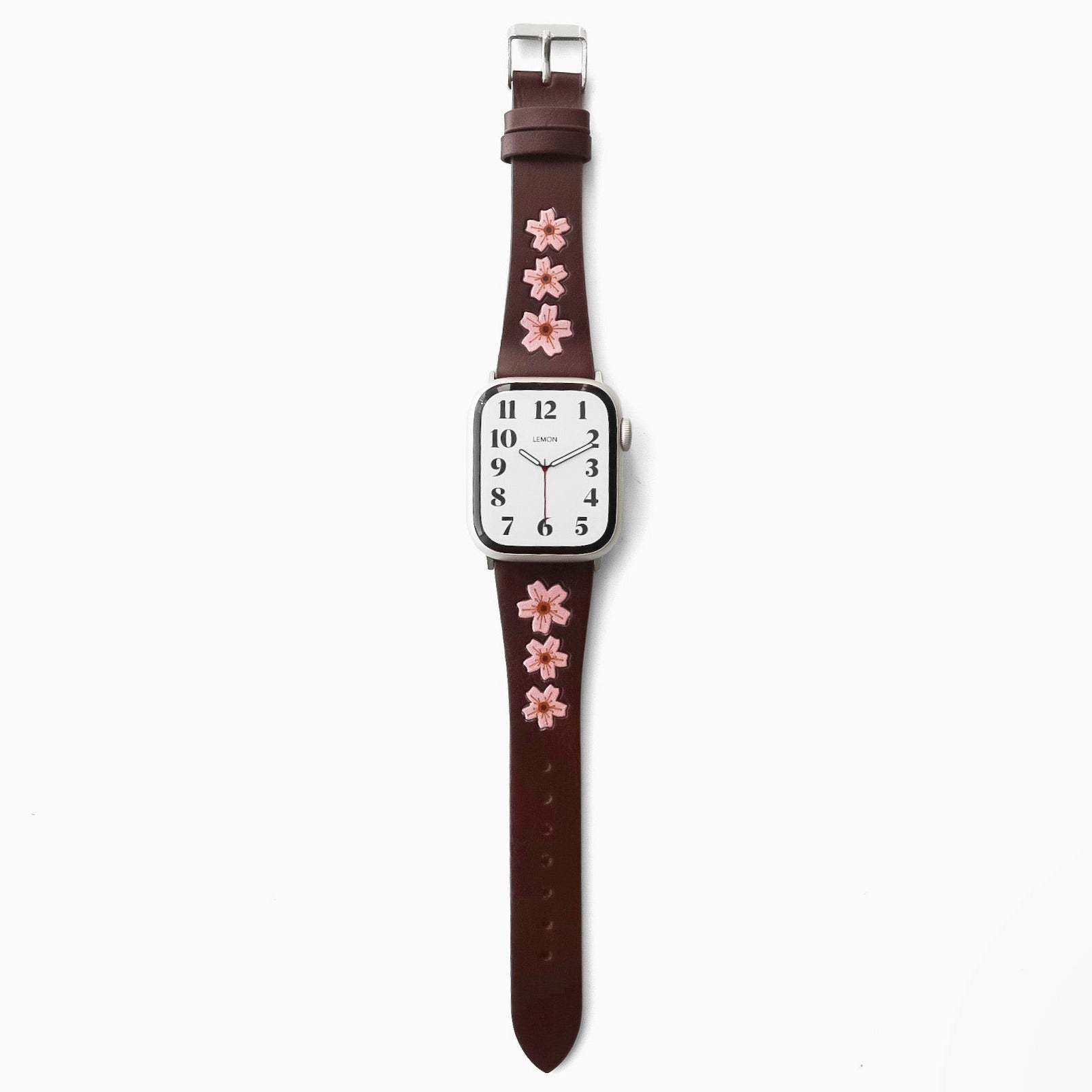 Sakura Leather Apple Watch Strap - Brown