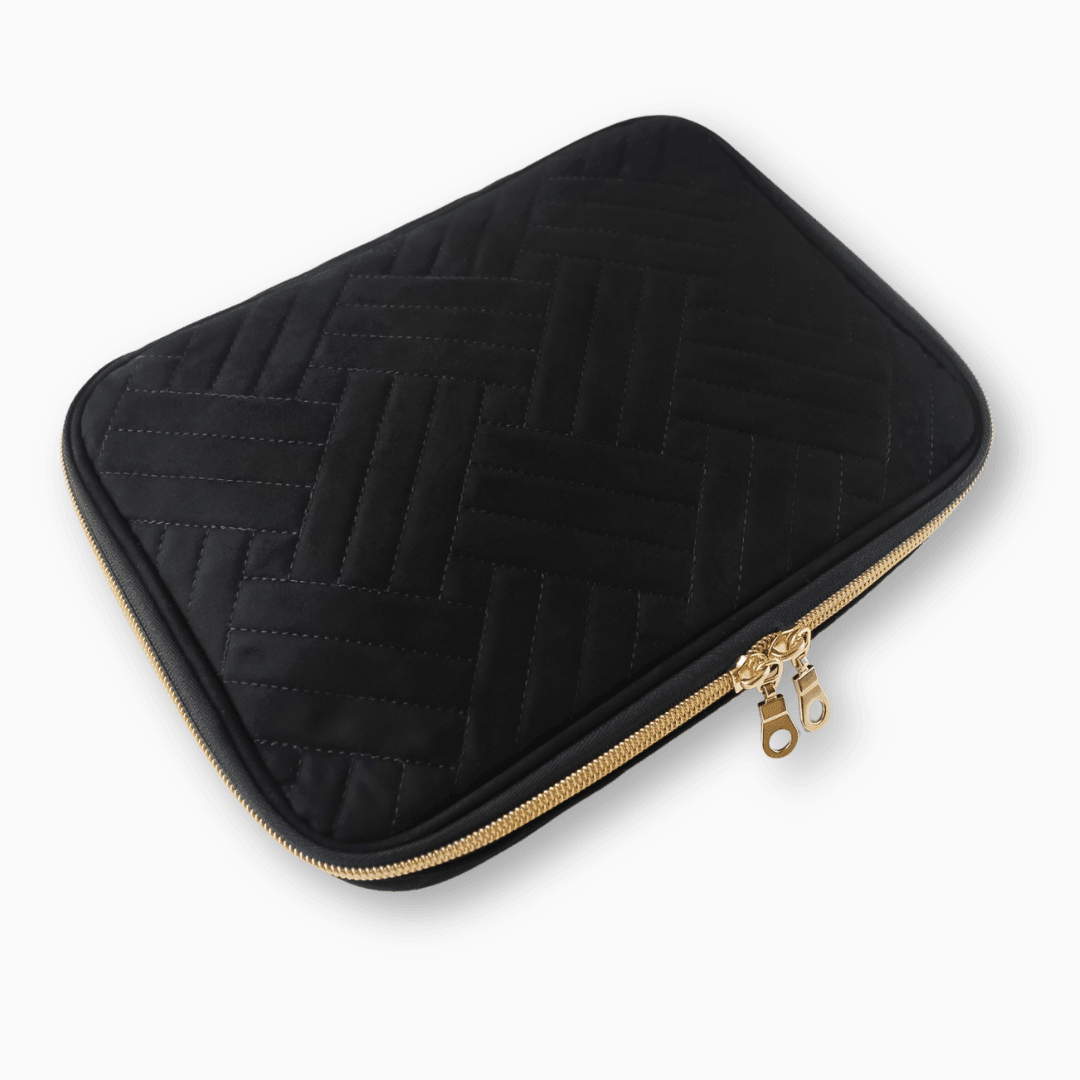 Velvet Watch Band Travel Bag (2 Colors)-Black