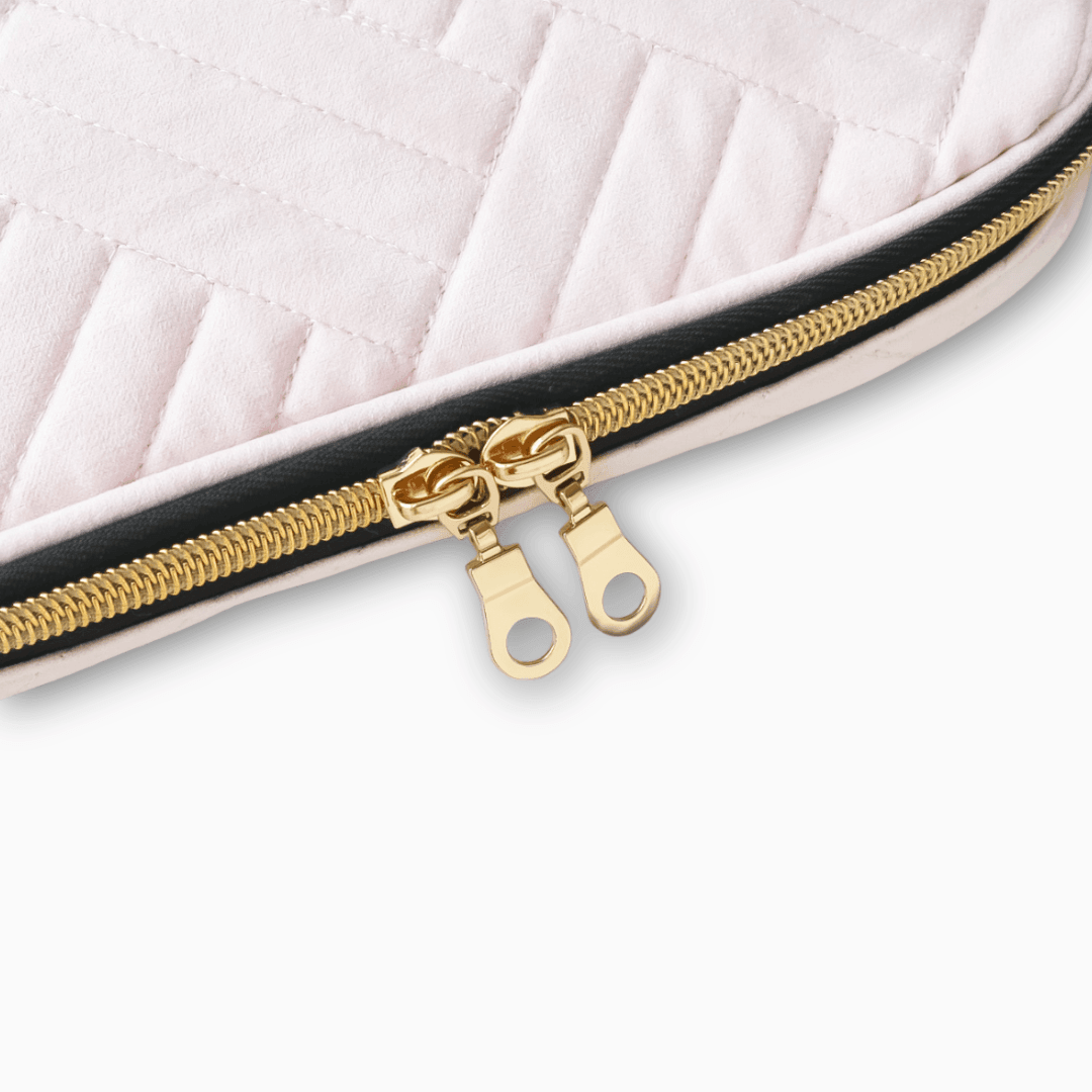 Velvet Watch Band Travel Bag (2 Colors)-Light Pink