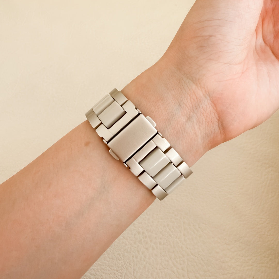 (St-Steel) Glow Apple Watch Strap - Starlight