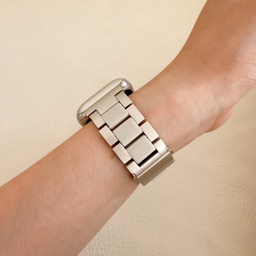 (St-Steel) Glow Apple Watch Strap - Starlight