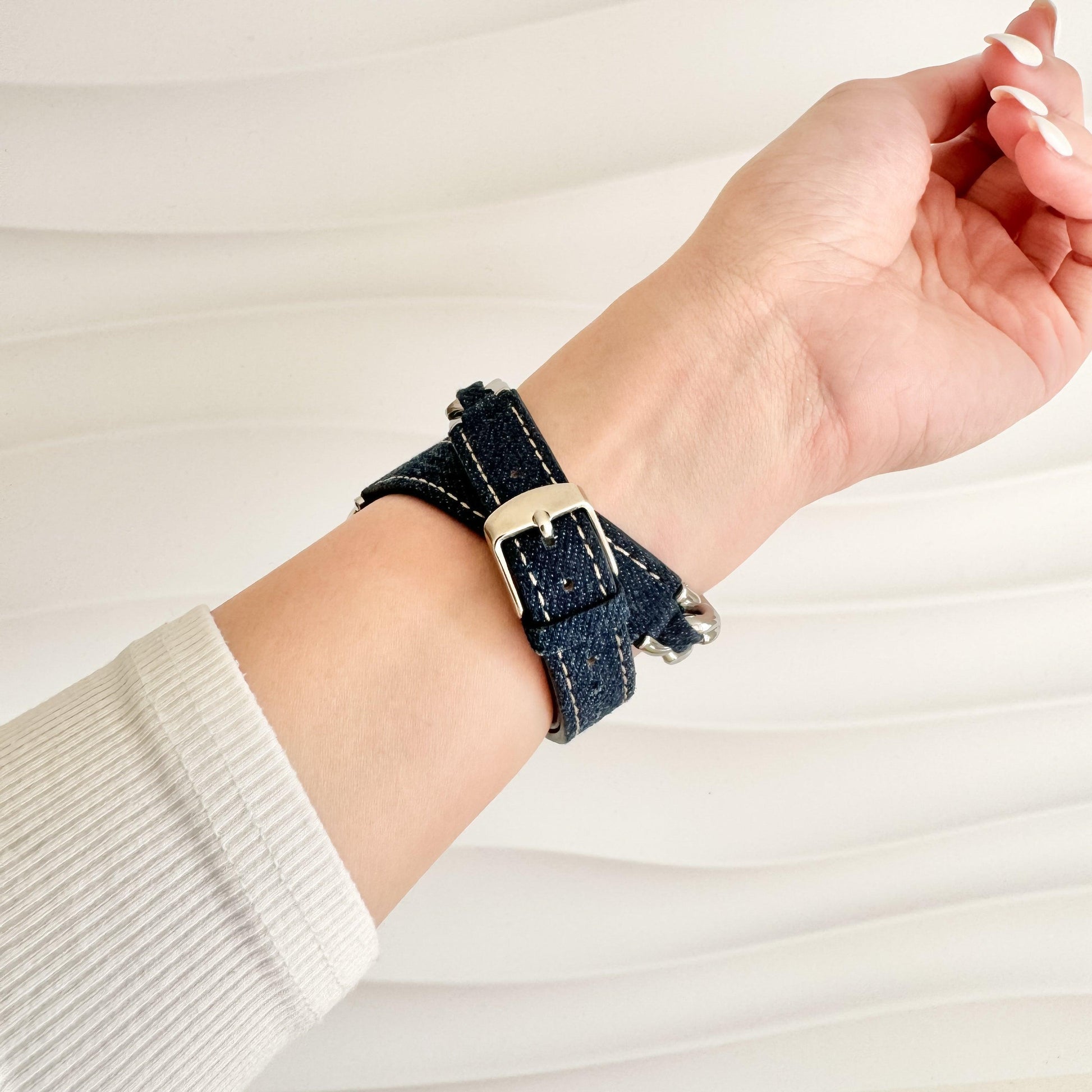 Denim Timeless Apple Watch Strap - Denim Blue