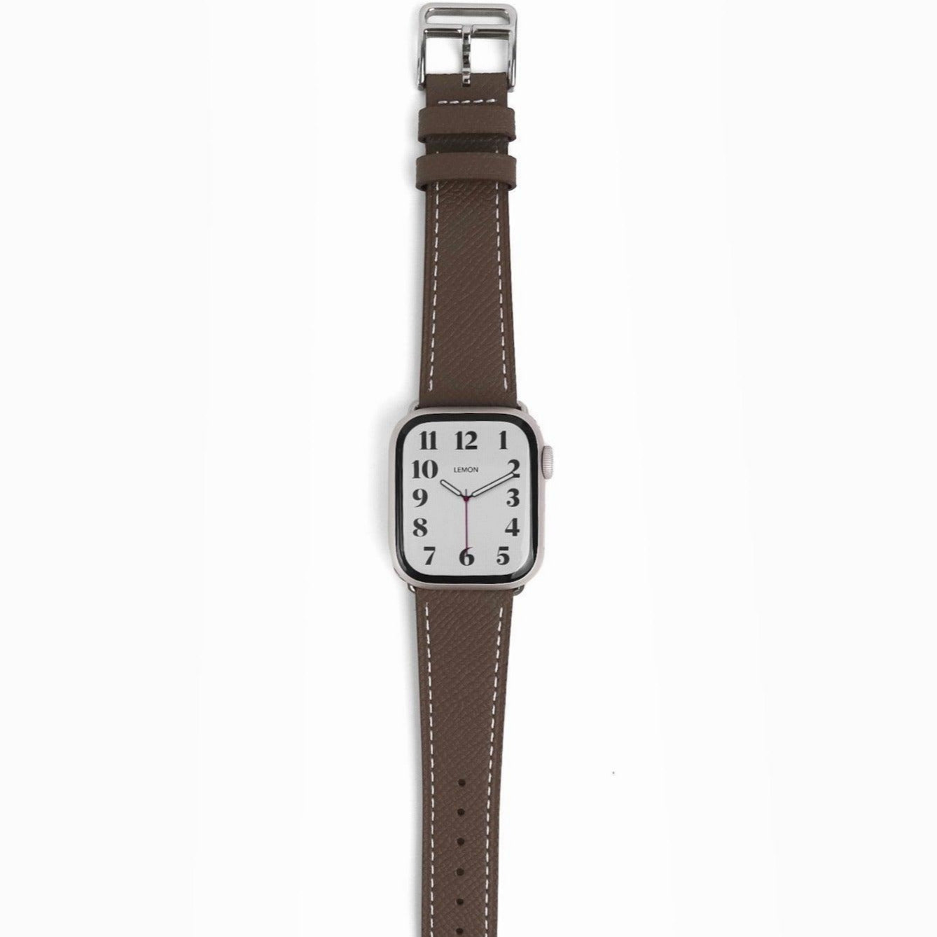 Florence Textured Leather Apple Watch Strap - Olive