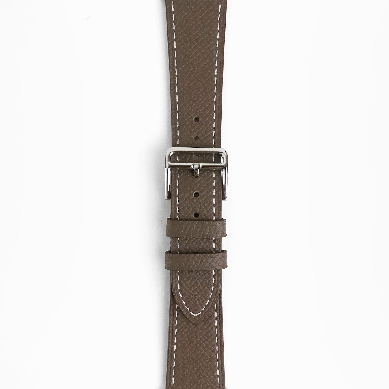 Florence Textured Leather Apple Watch Strap - Olive