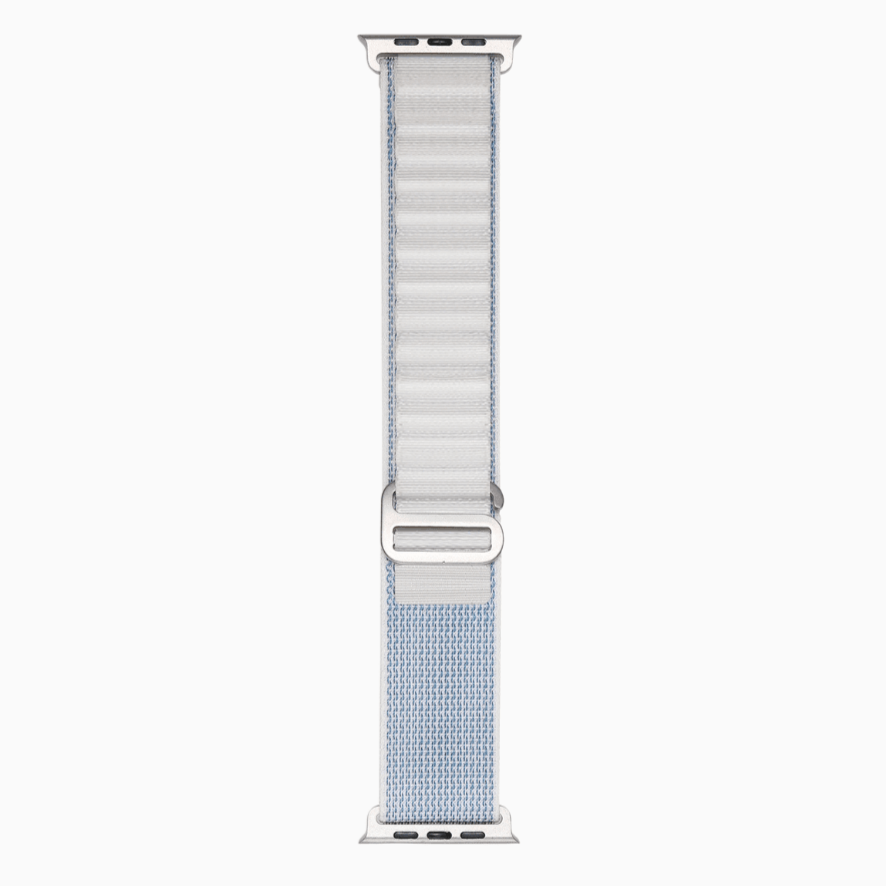 Mountain Nylon Apple Watch Band - Starlight & Blue