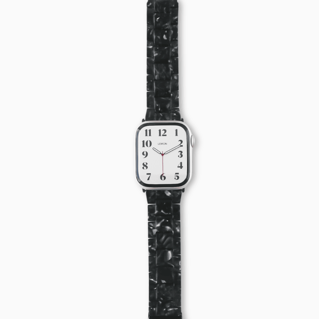 Polly Resin Apple Watch Strap - Black