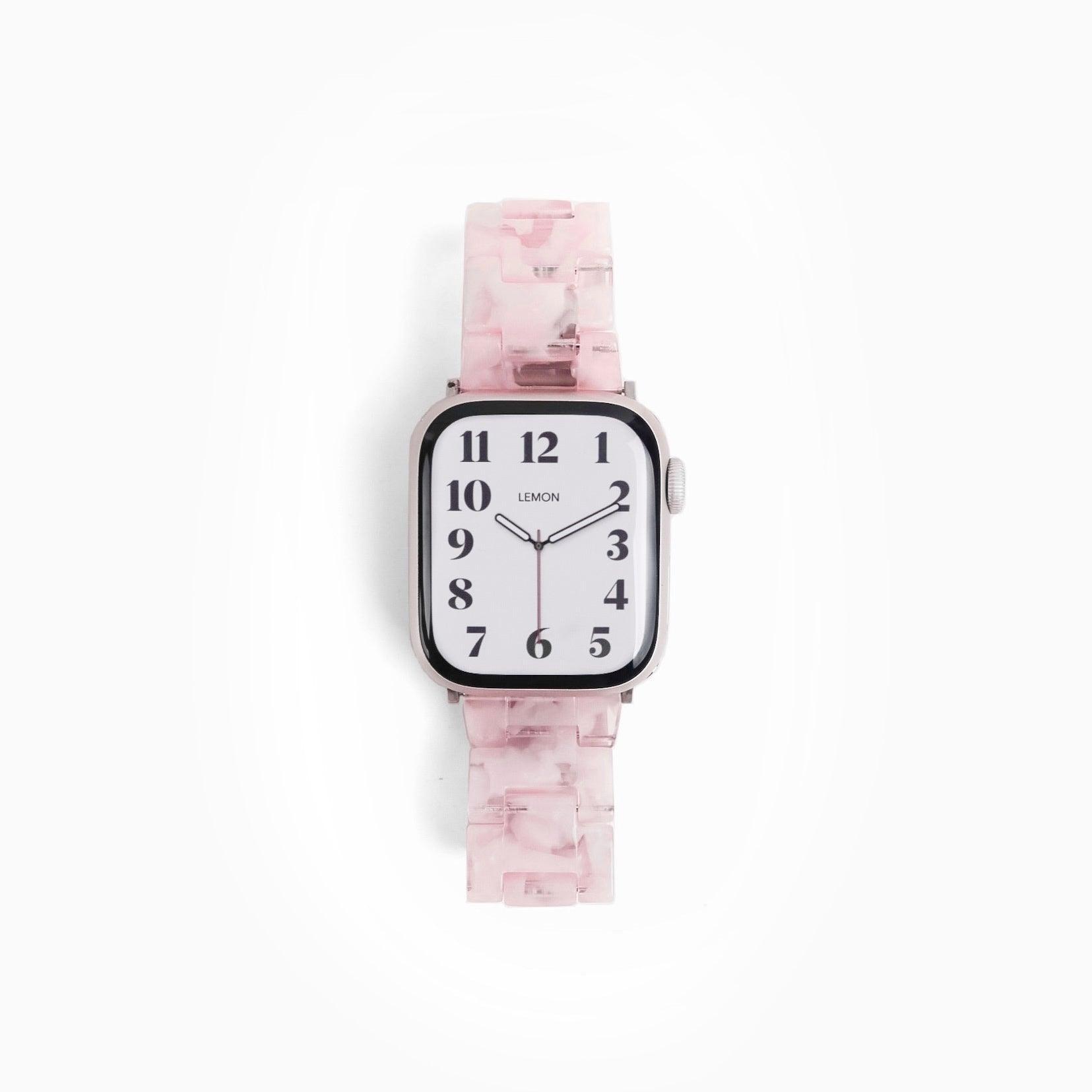 Polly Resin Apple Watch Band - Transparent Pink