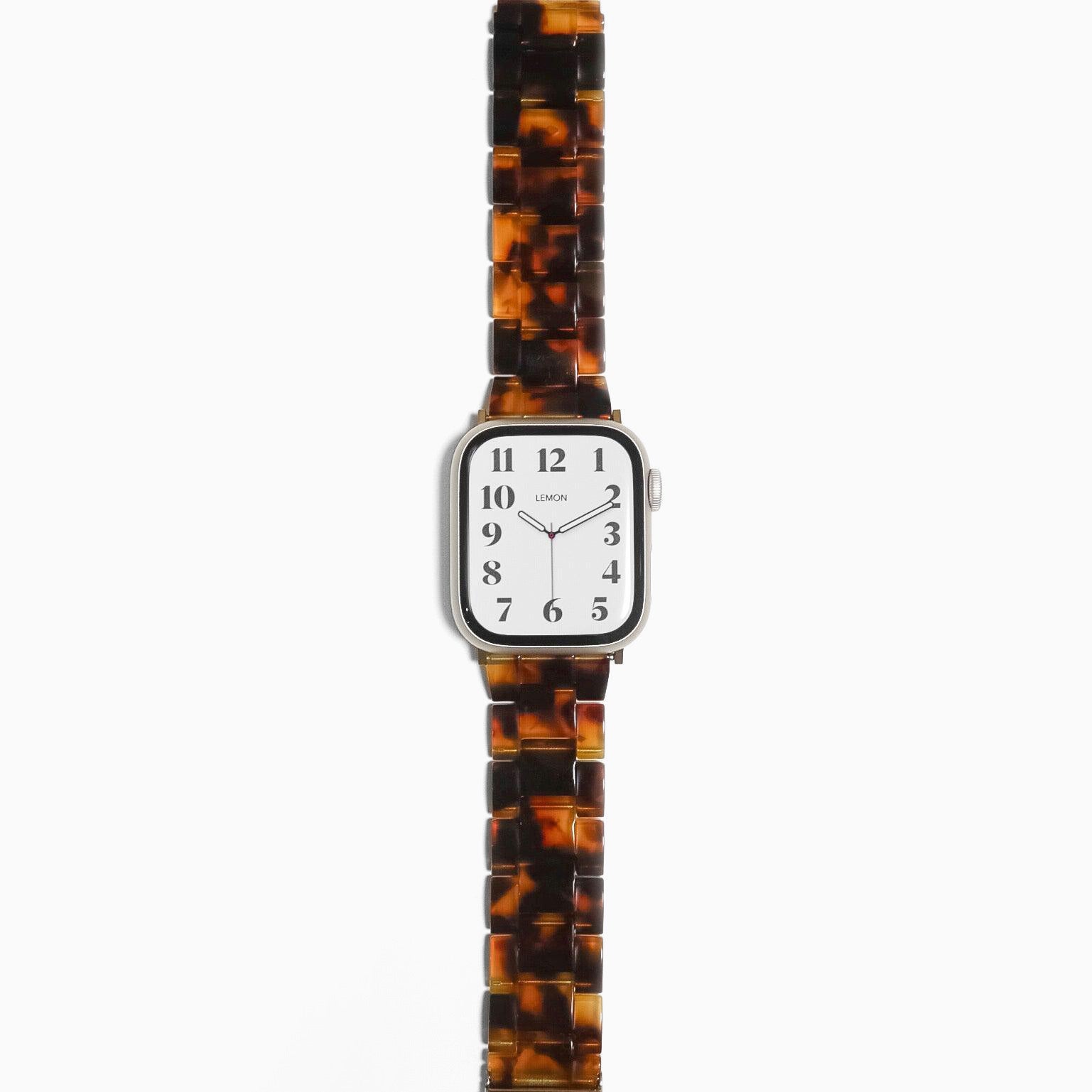 Polly Resin Apple Watch Band - Tortoiseshell