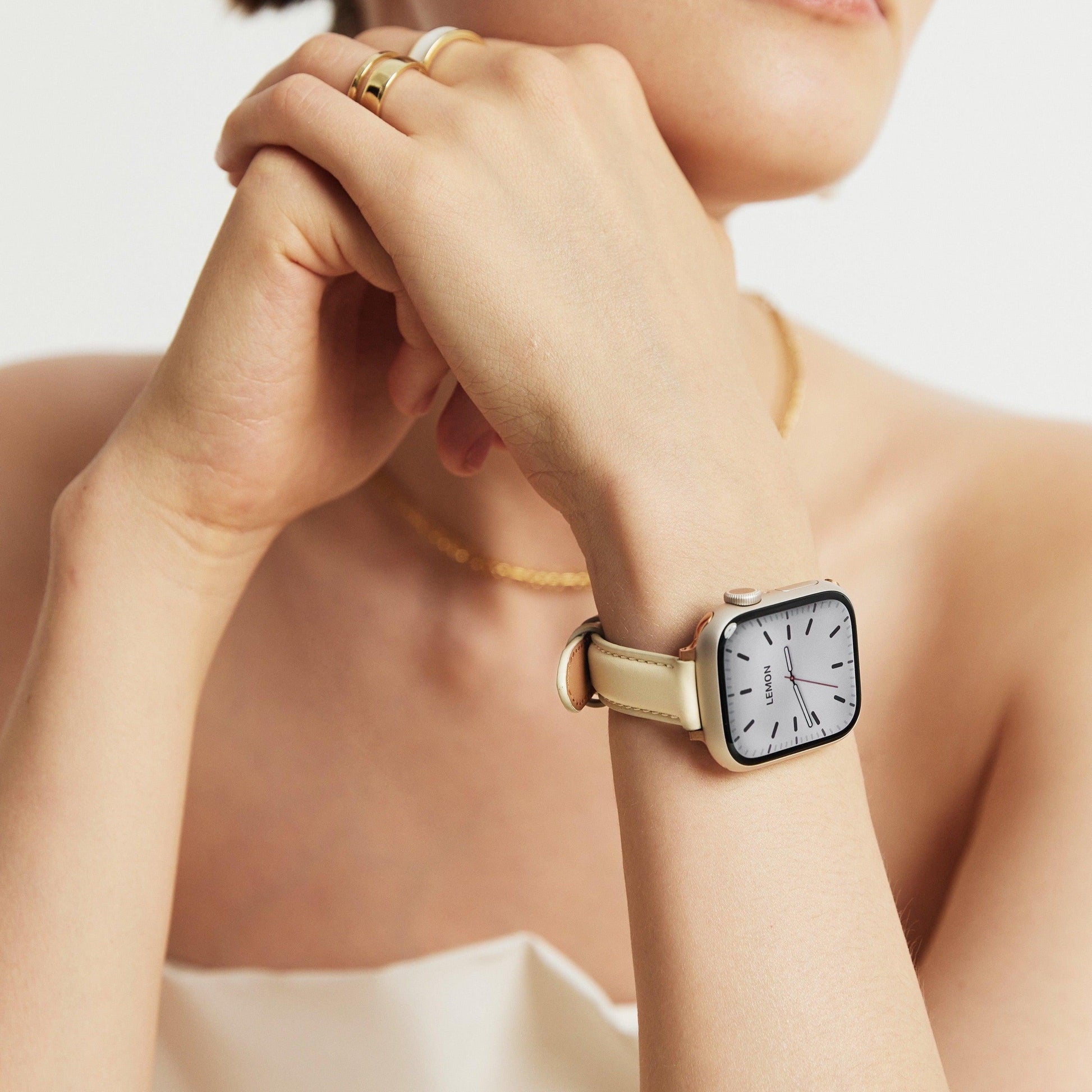 Rosé Apple Watch Strap - Beige