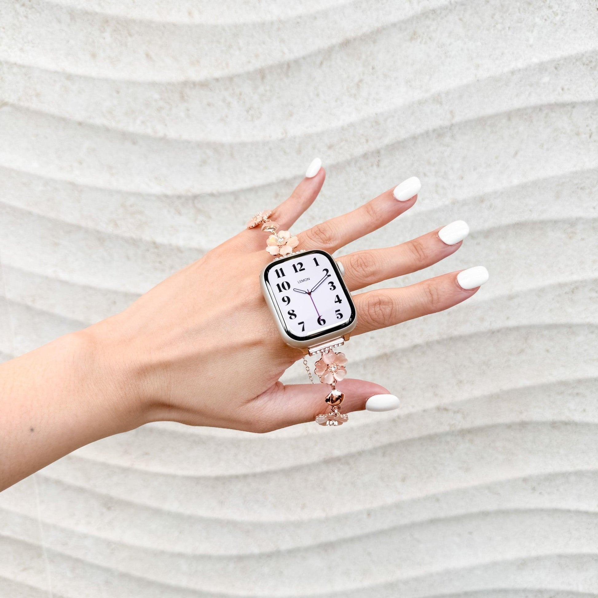 Sakura Chain Apple Watch Bracelet - Rose