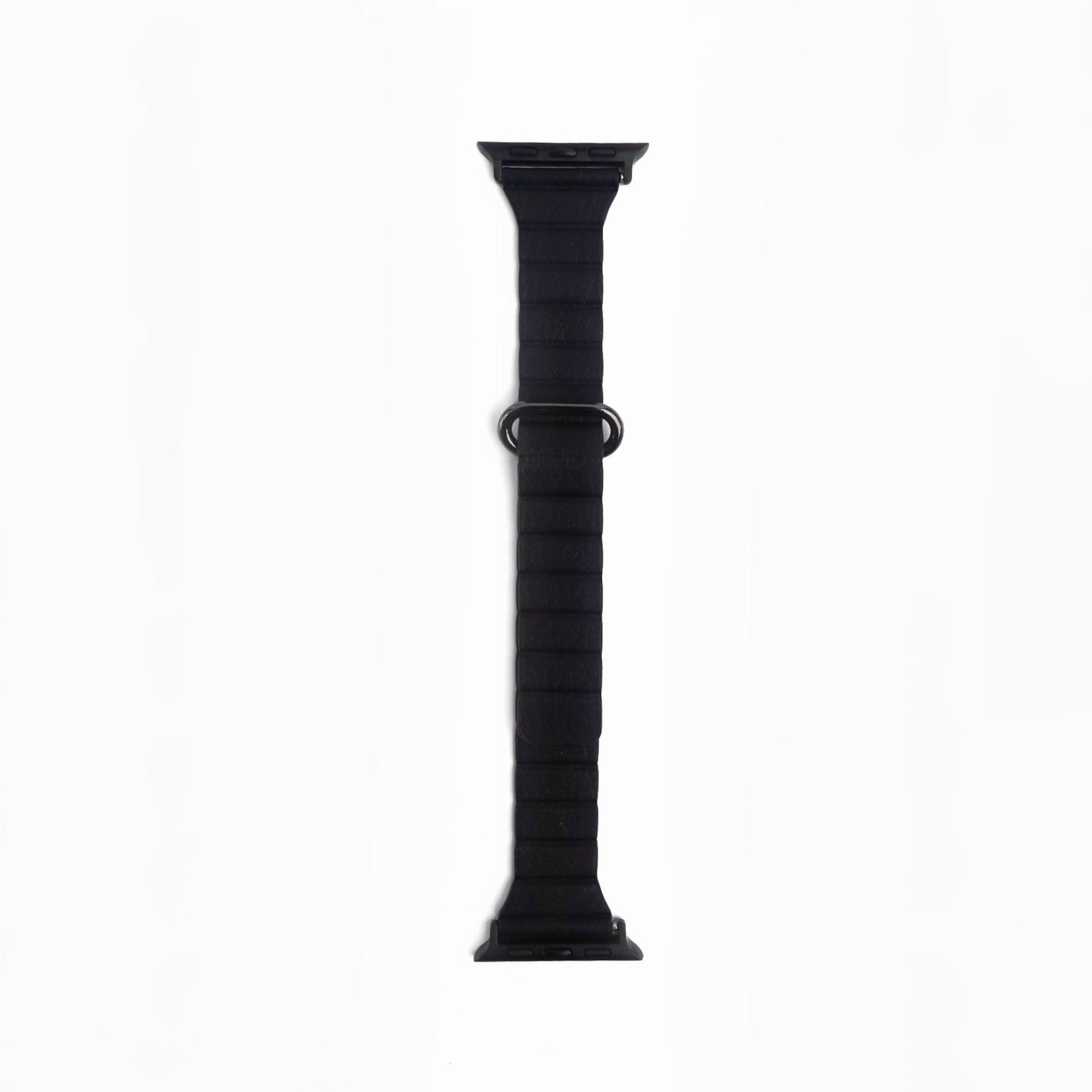 Slim Snap Loop Apple Watch Band - Black