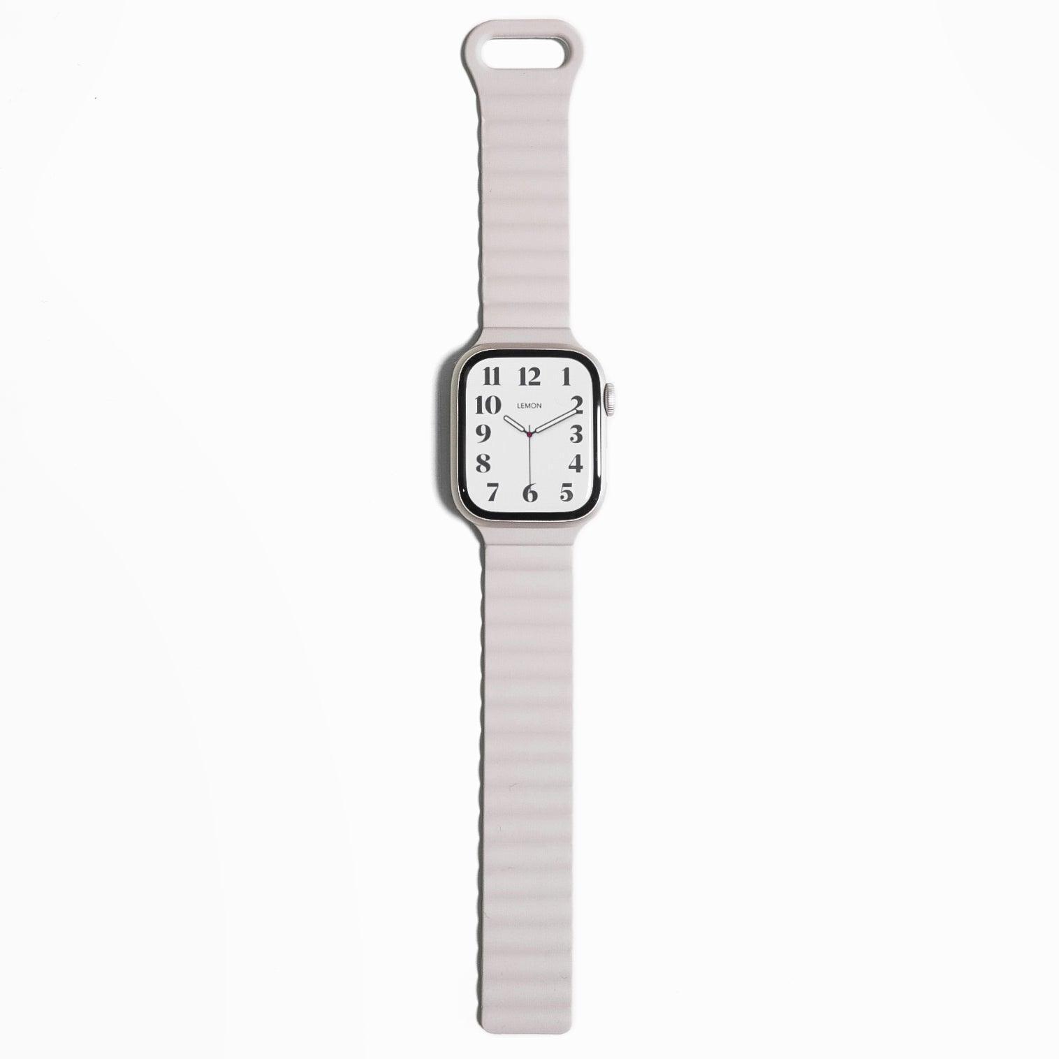 Magnetic Snap Silicone Apple Watch Band - Starlight