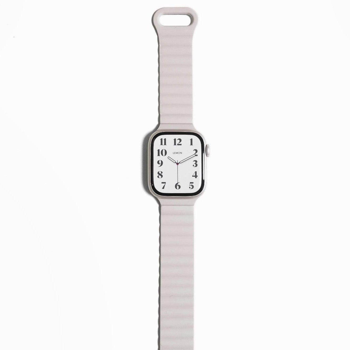 Magnetic Snap Silicone Apple Watch Band - Starlight