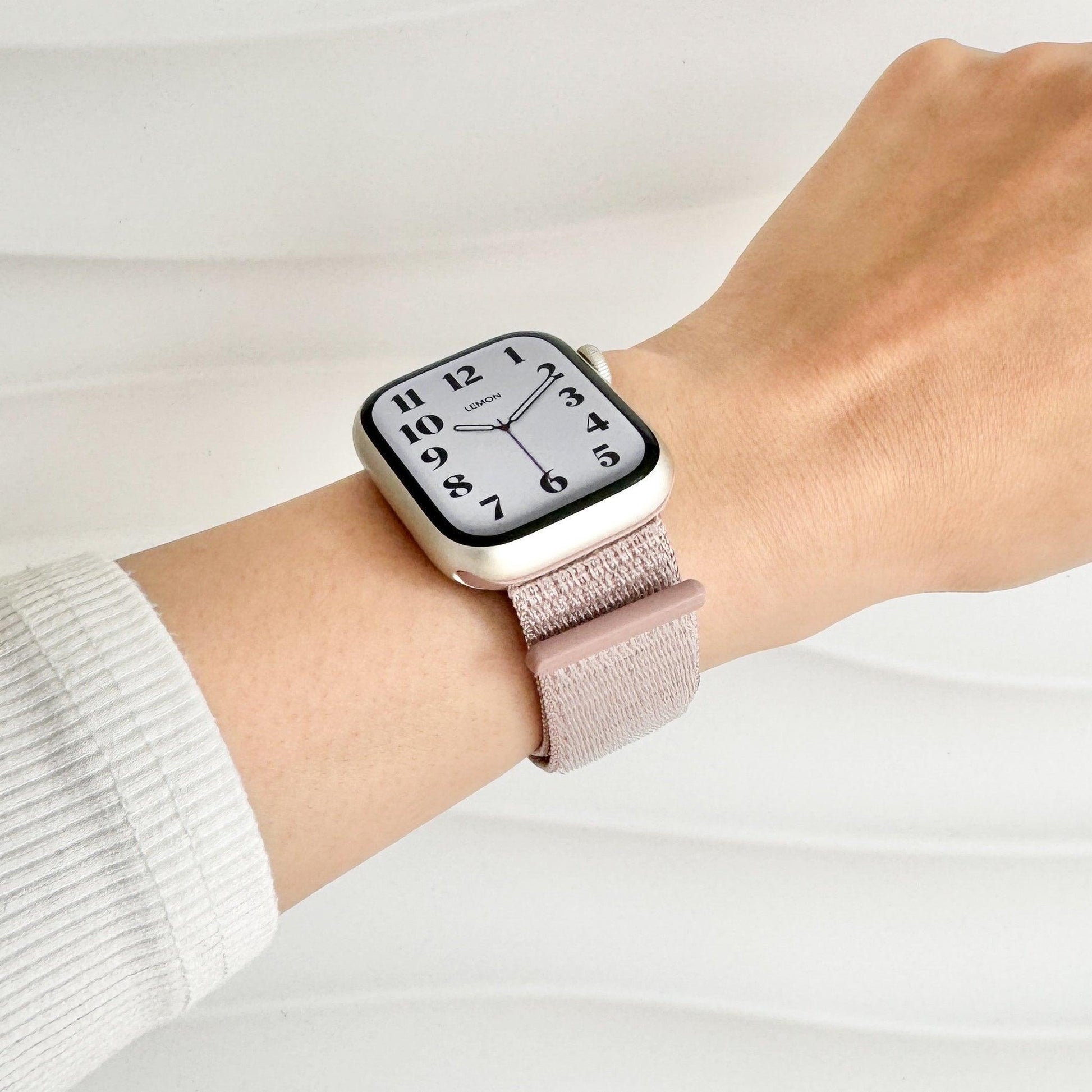 Soft Nylon Apple Watch Loop - Blush Pink