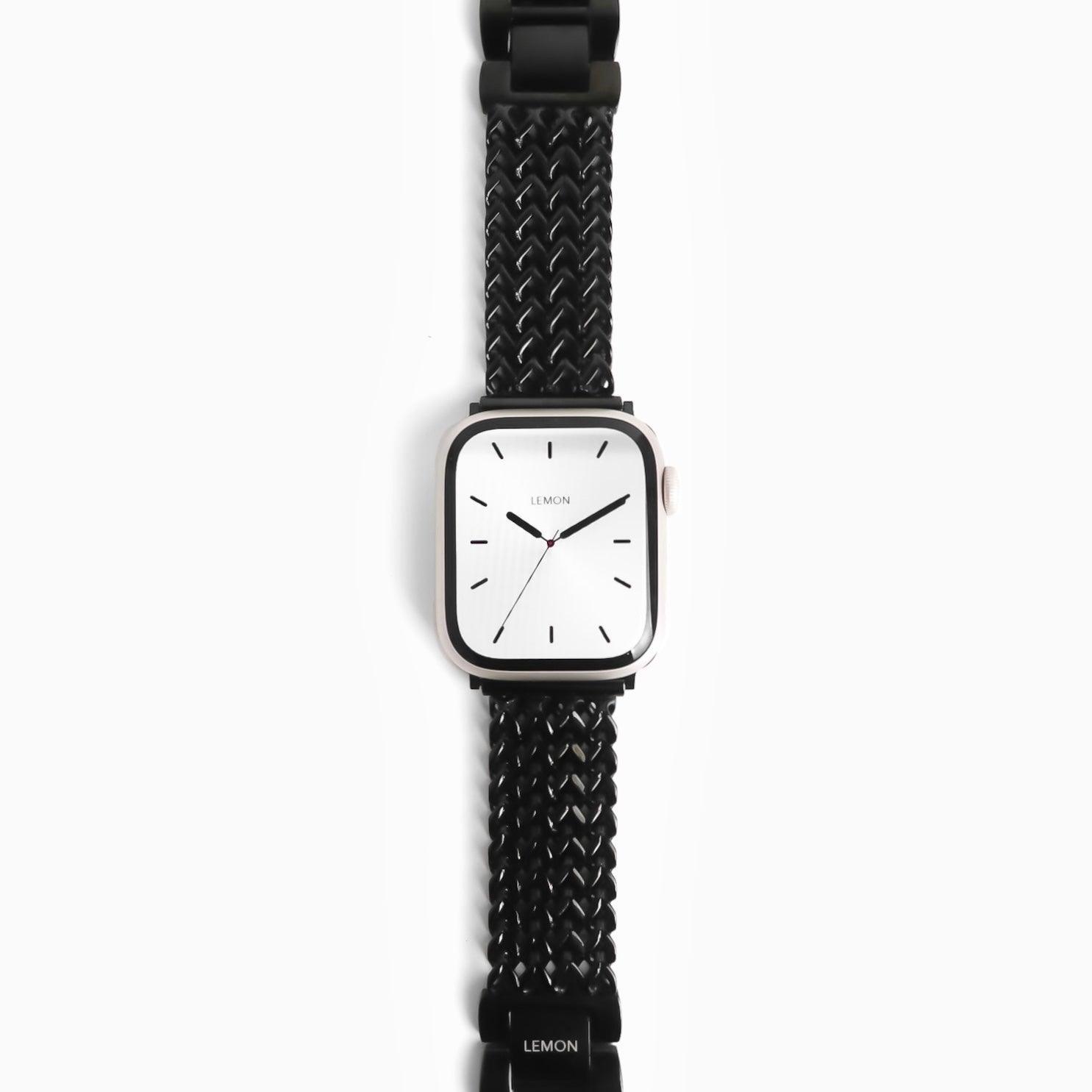 (St-Steel) Infinity Mesh Apple Watch Bracelet - Black