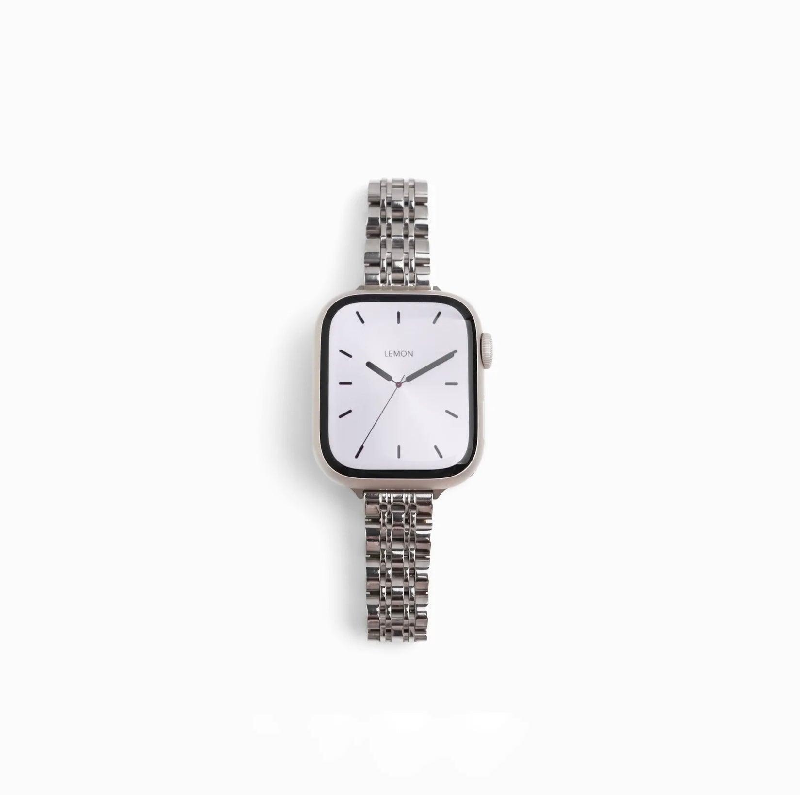 (St-Steel) Inspiration Apple Watch Strap - Silver