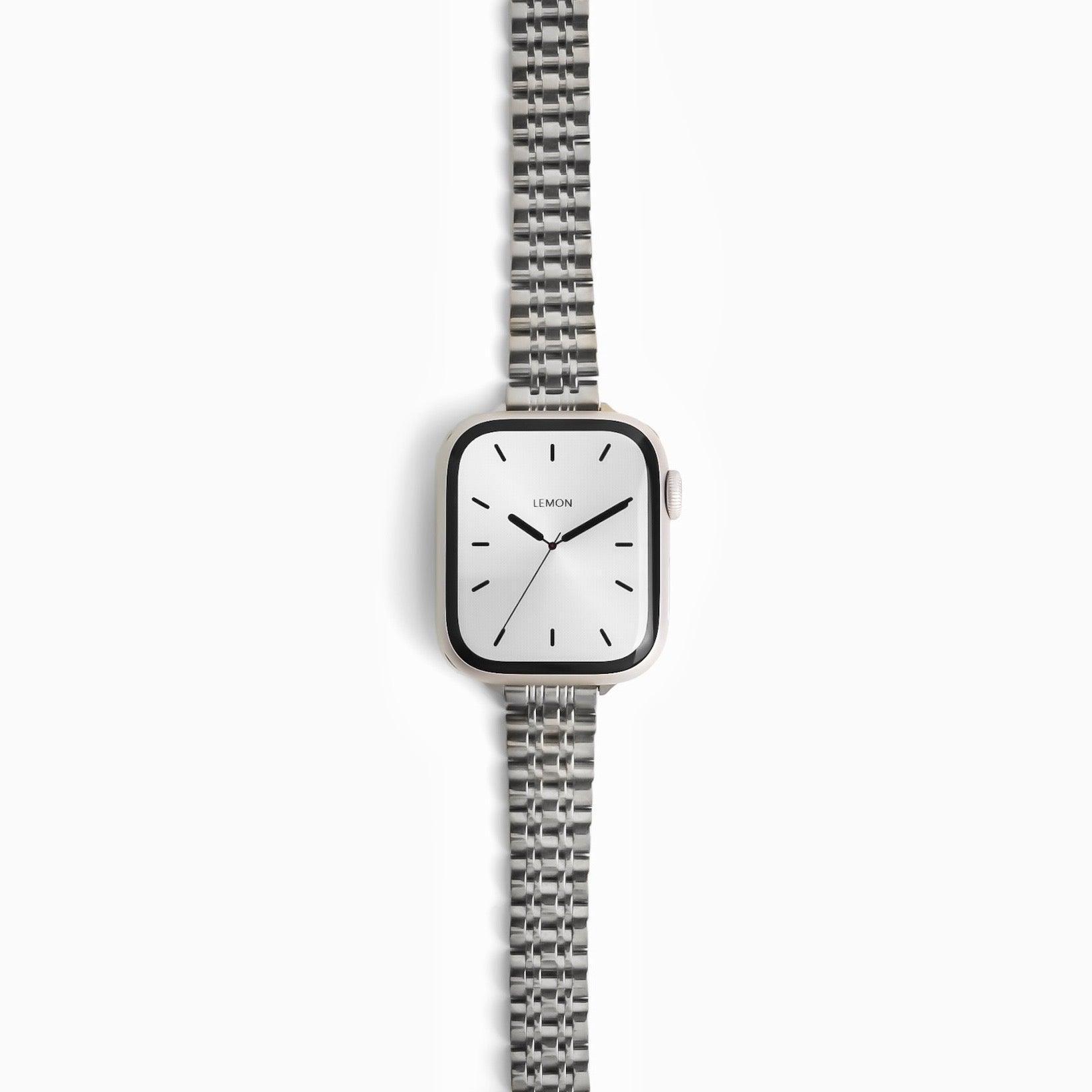 (St-Steel) Inspiration Apple Watch Strap - Silver