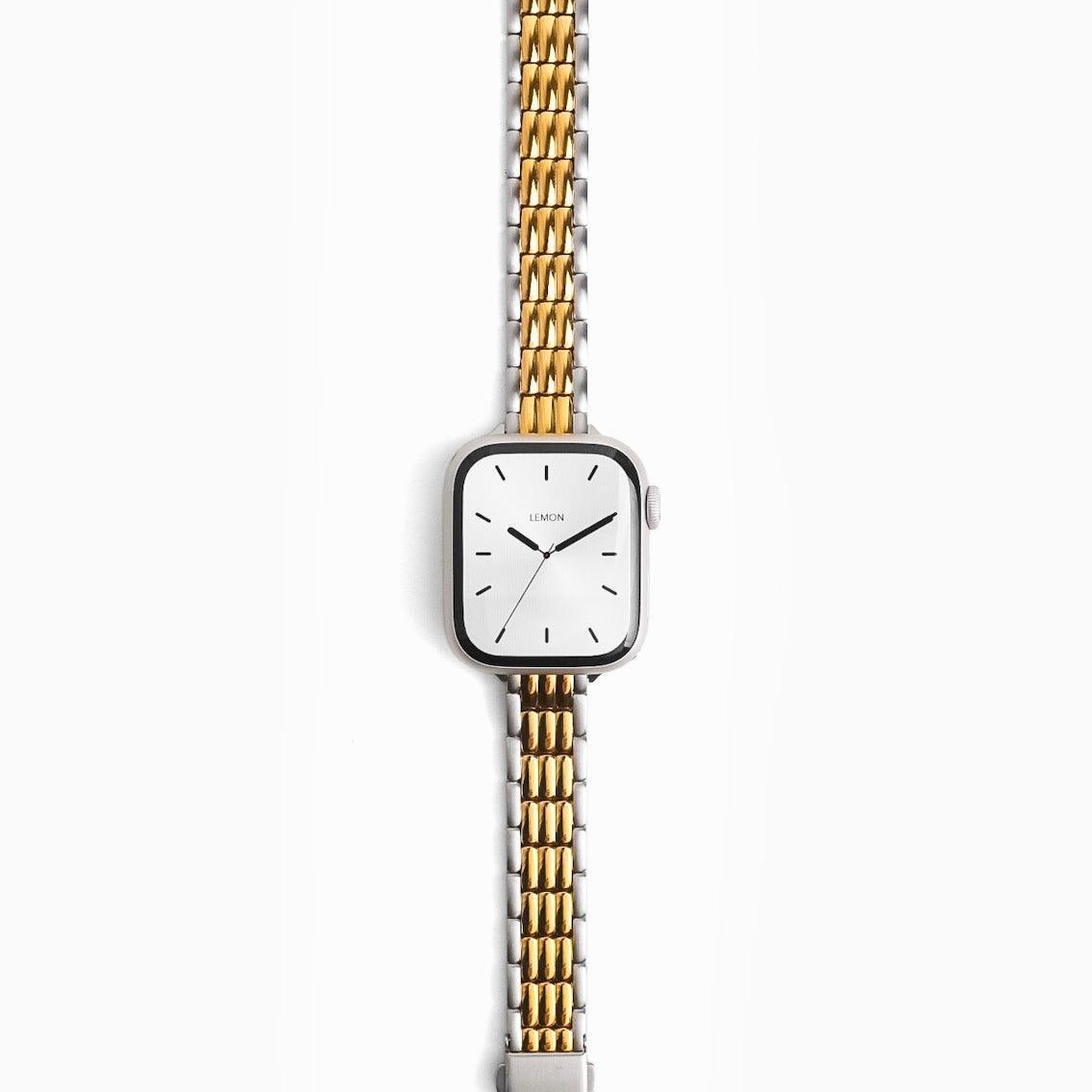 (St-Steel) Moonlight Apple Watch Strap - Two Tone