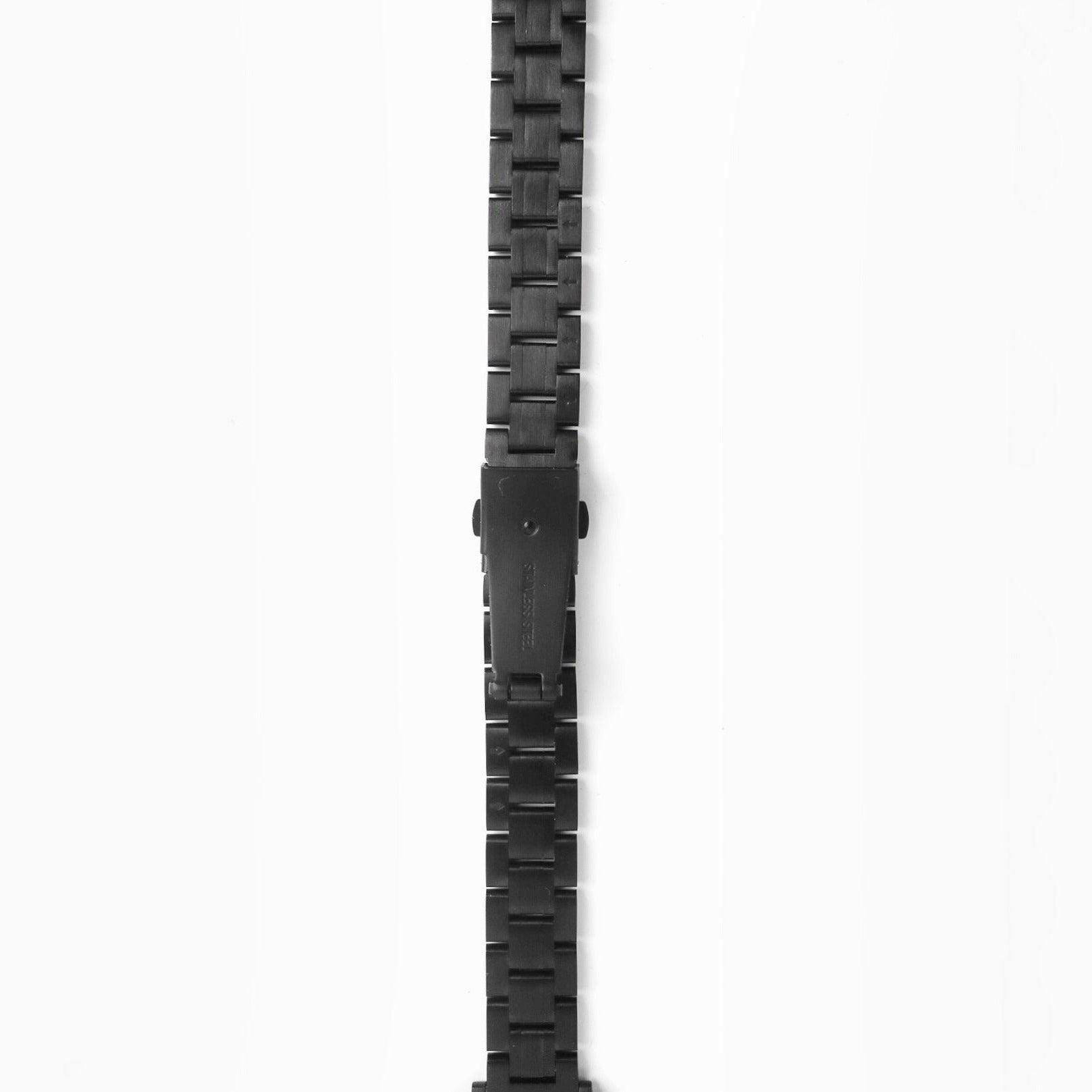 (St-Steel) Slim Jubilee Apple Watch Strap - Black