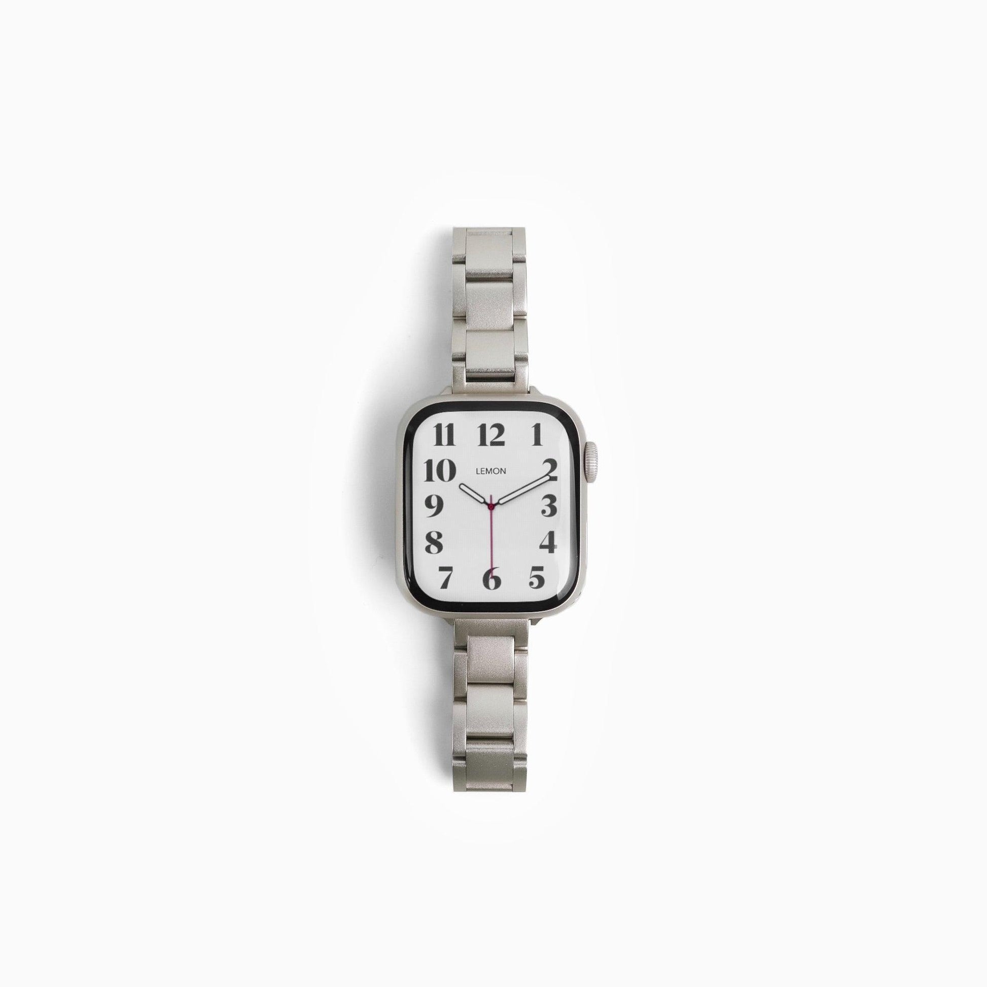 (St-Steel) Slim Moon Apple Watch Strap - Starlight