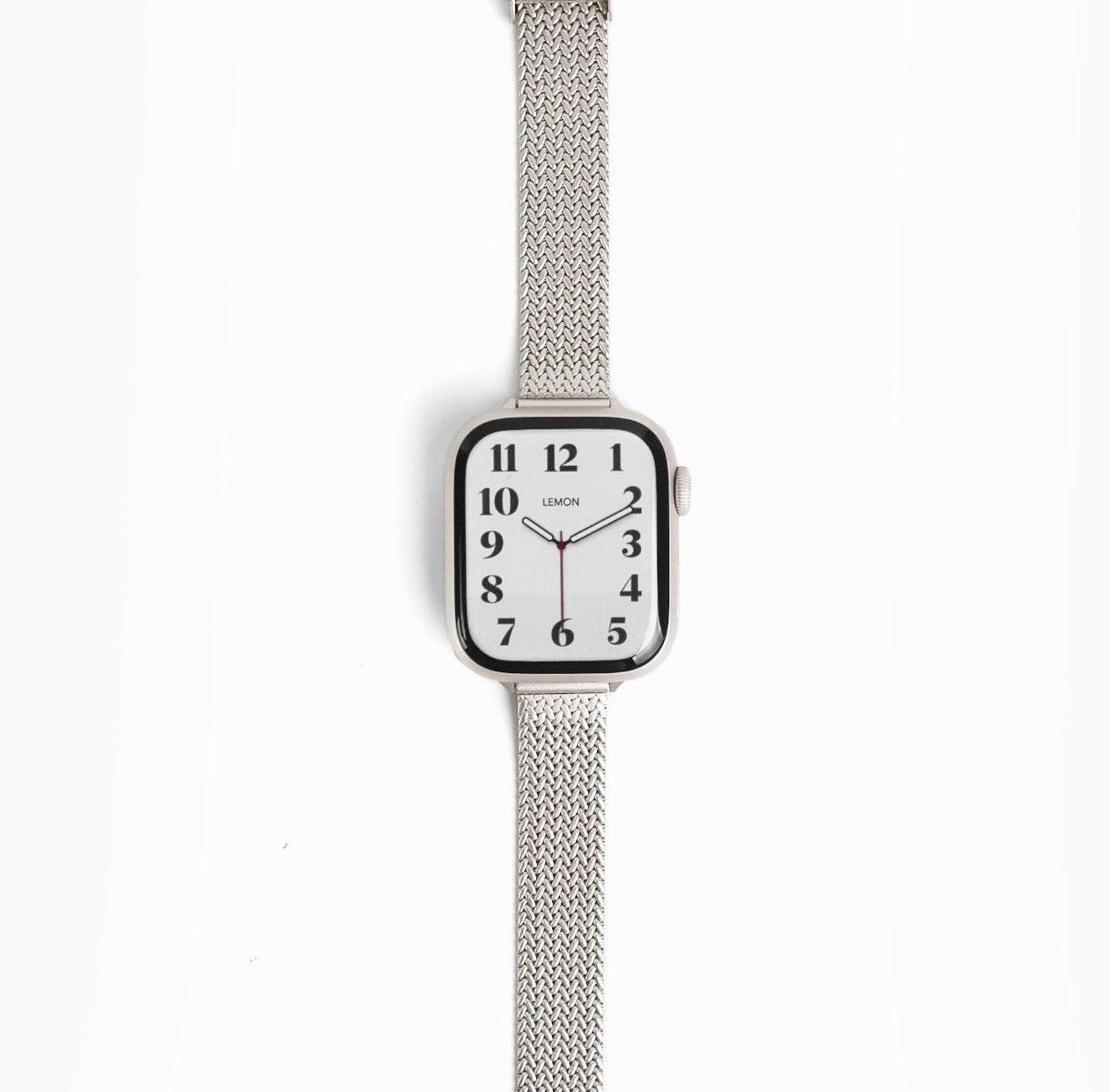 (St-Steel) Slim Stellar Apple Watch Strap - Starlight