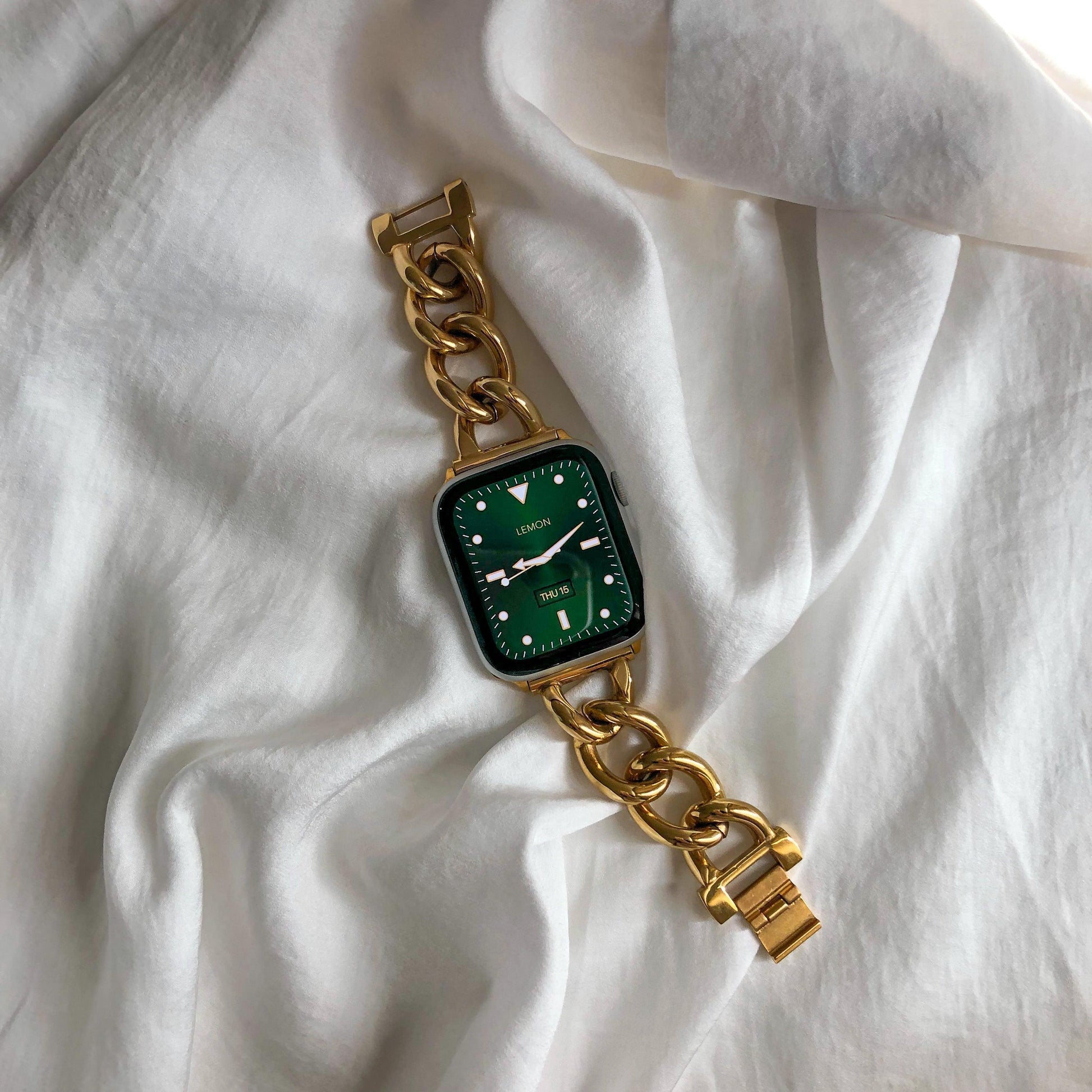 (St-Steel) Tımeless Vol.2 Apple Watch Bracelet - 18k Gold Plated