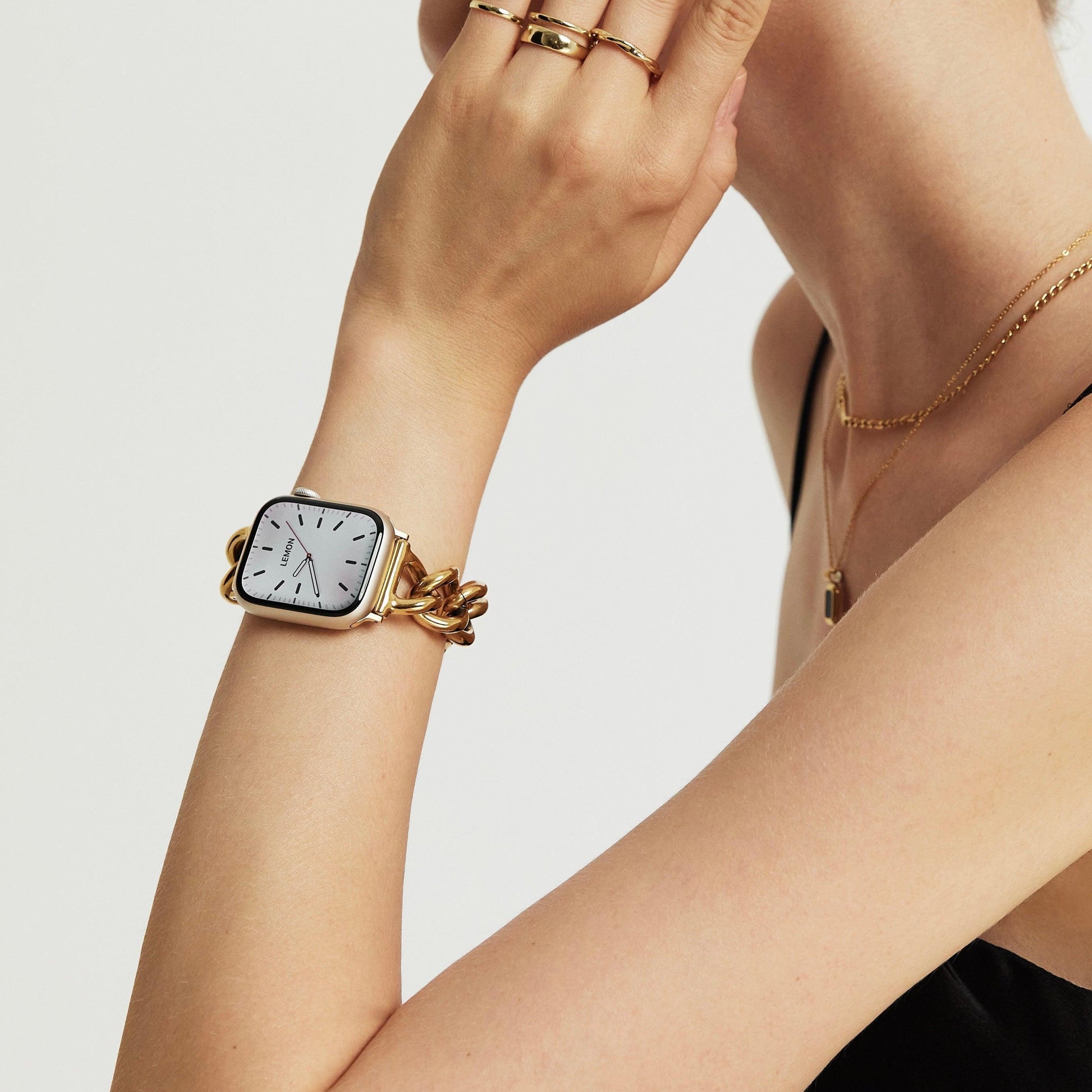 (St-Steel) Tımeless Vol.2 Apple Watch Bracelet - 18k Gold Plated